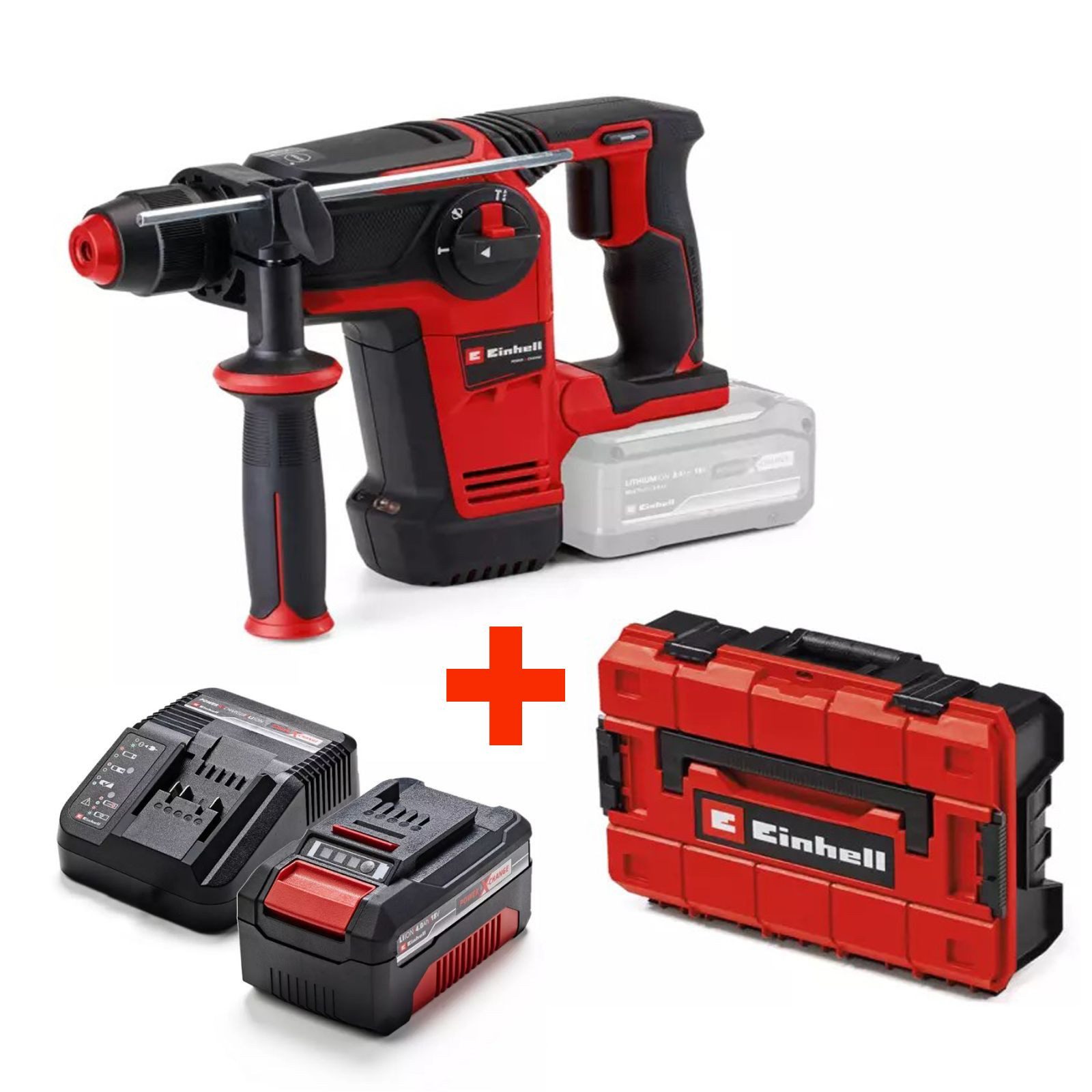 Einhell Akku-Bohrhammer Einhell TP-HD 18/26 Li BL - Solo+ 4,0 Ah Akku Set