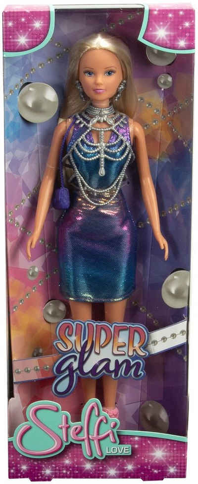 SIMBA Anziehpuppe Puppe Steffi Love Super Glam Steffi im Glittzerkleid 105733663
