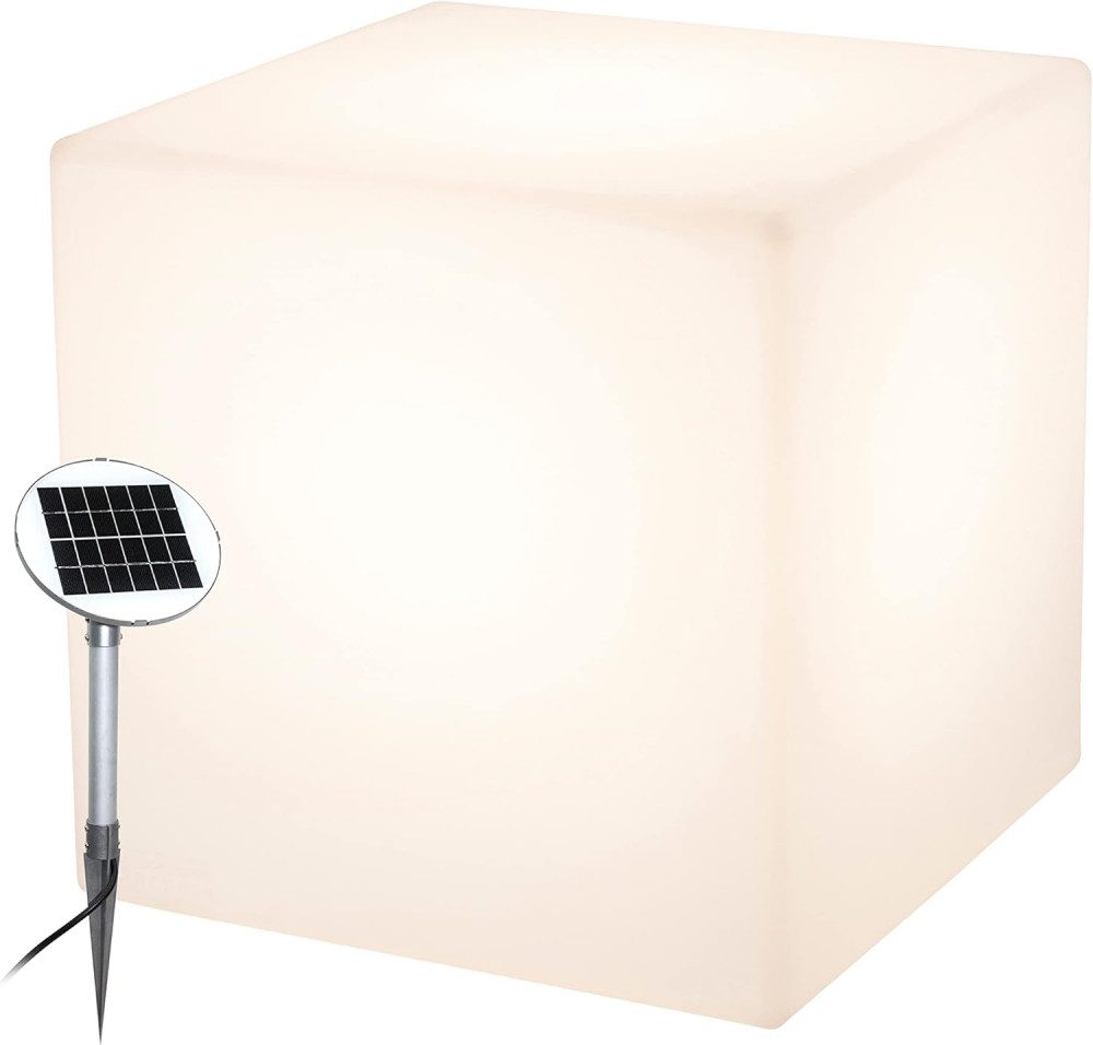 8 seasons design LED Solarleuchte Shining Cube 43 (Solar) Warmweiß