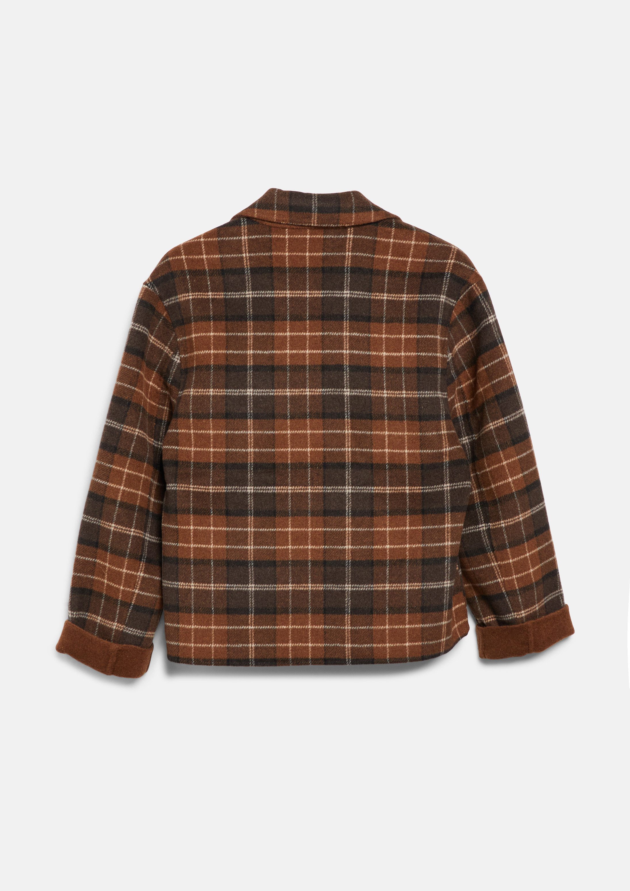 s.Oliver Funktionsjacke Outdoor-Jacke Doubleface-Jacke im Wollmix