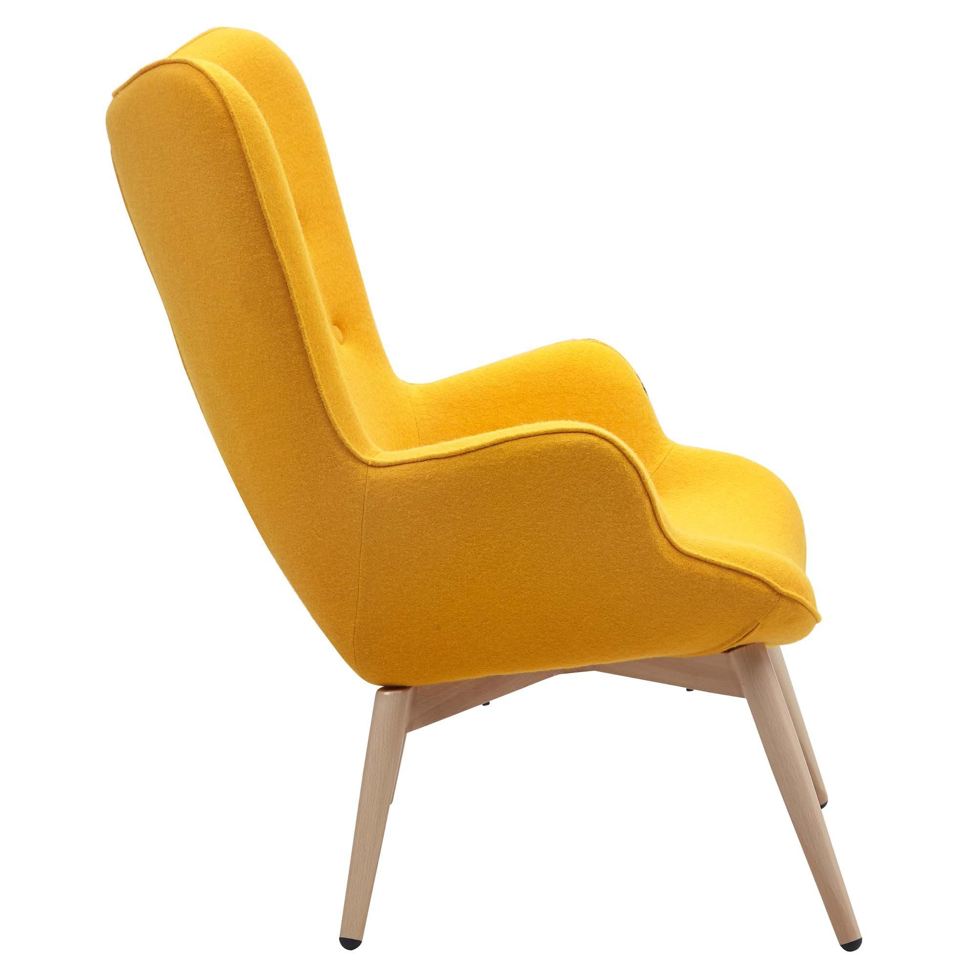 gelb Schaumpolsterung Living mit Sessel OSLO, GMD