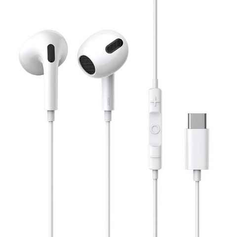 Baseus Encok c17 kabelgebundener Kopfhörer mit USB-Typ-C-Mikrofon In-Ear-Kopfhörer (Kabelgebunden, In-Ear-Kopfhörer, integrierte Steuerung für Anrfe und Musik, Kabellänge: 1,1 m, mit ergonomischem Design)