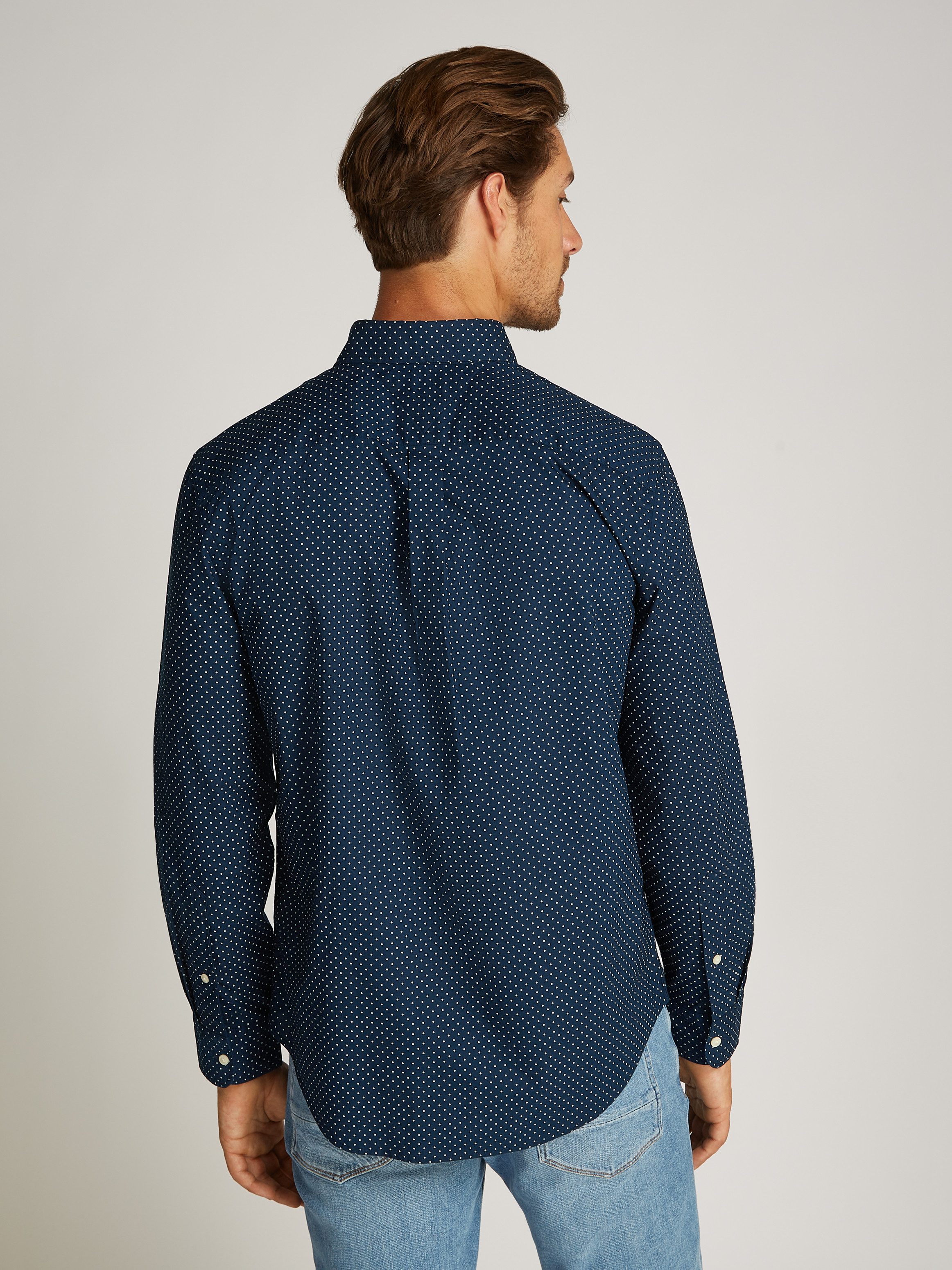 Tommy Hilfiger Businesshemd FLEX POPLIN POLKA günstig online kaufen