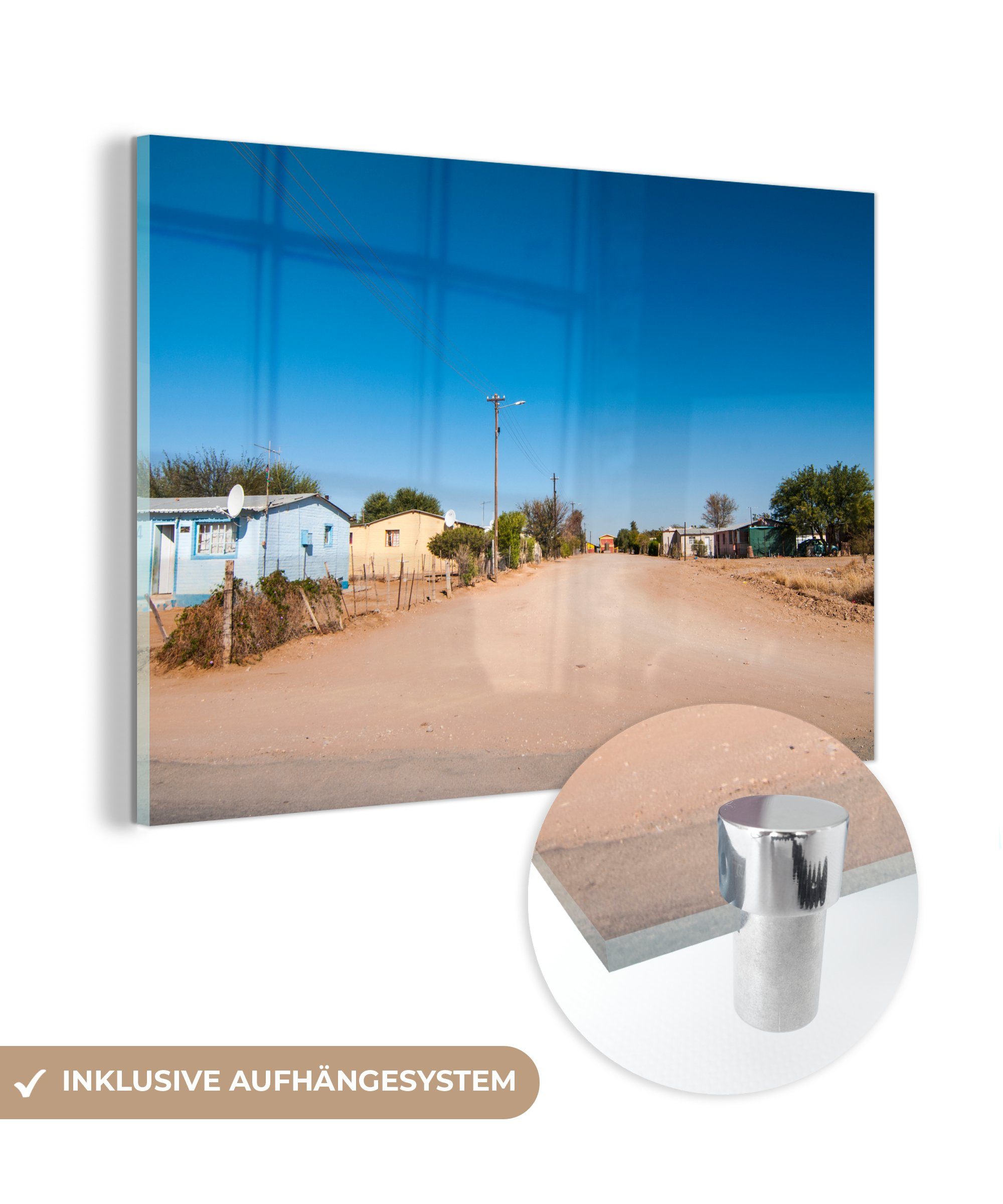 MuchoWow Acrylglasbild Acrylglasbilder Namibia, Wohnzimmer Schlafzimmer (1 Dorf & in St)