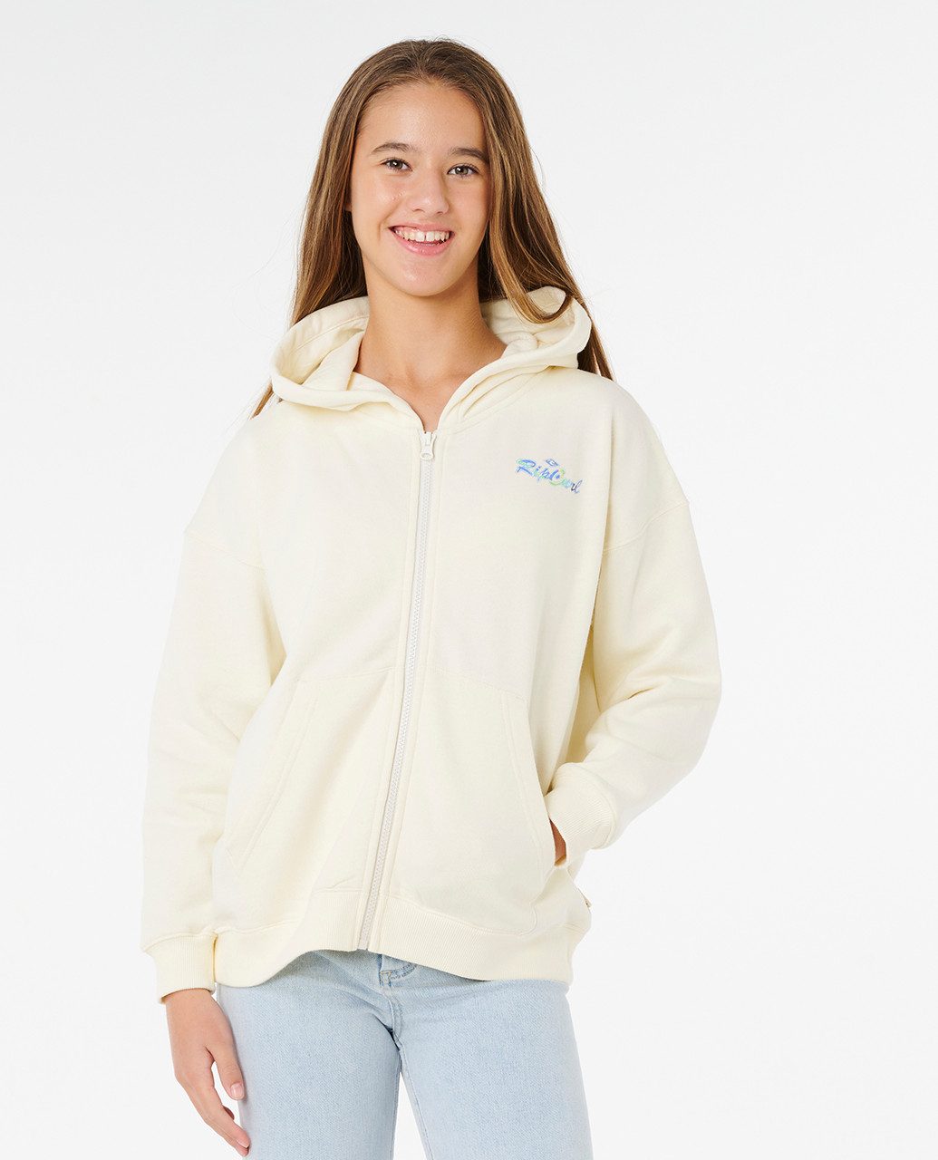 Rip Curl Kapuzenpullover Rip Curl Lay Day Relaxed Zip Fleece für Mädchen