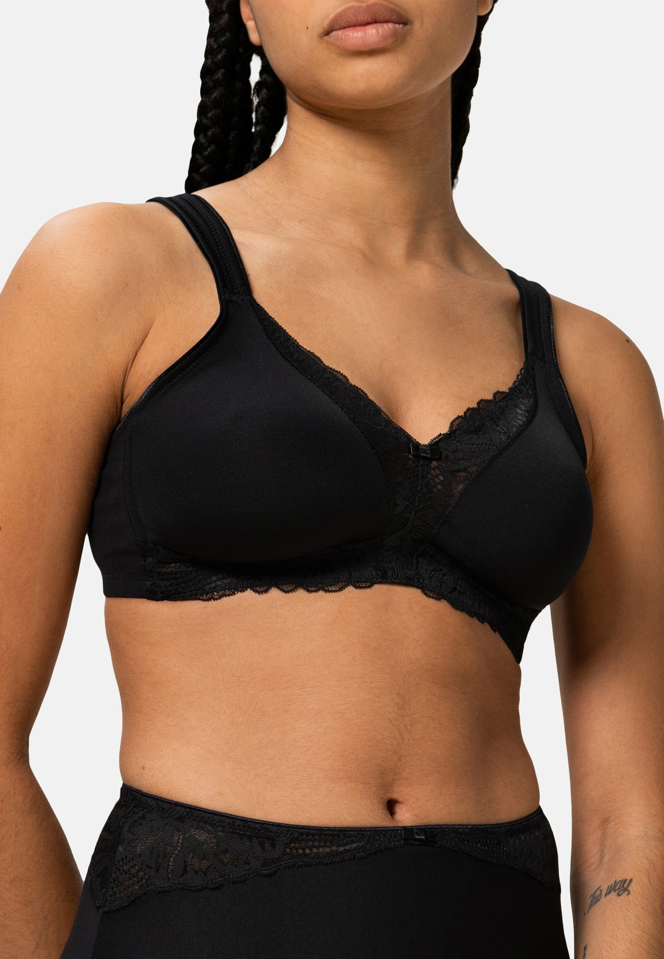 Triumph Bügelloser BH Modern Lace + Cotton N (1-tlg) BH ohne Bügel -  Pflegeleichter BH ohne Bügel, Formt die Brust und verleiht einen festen Halt