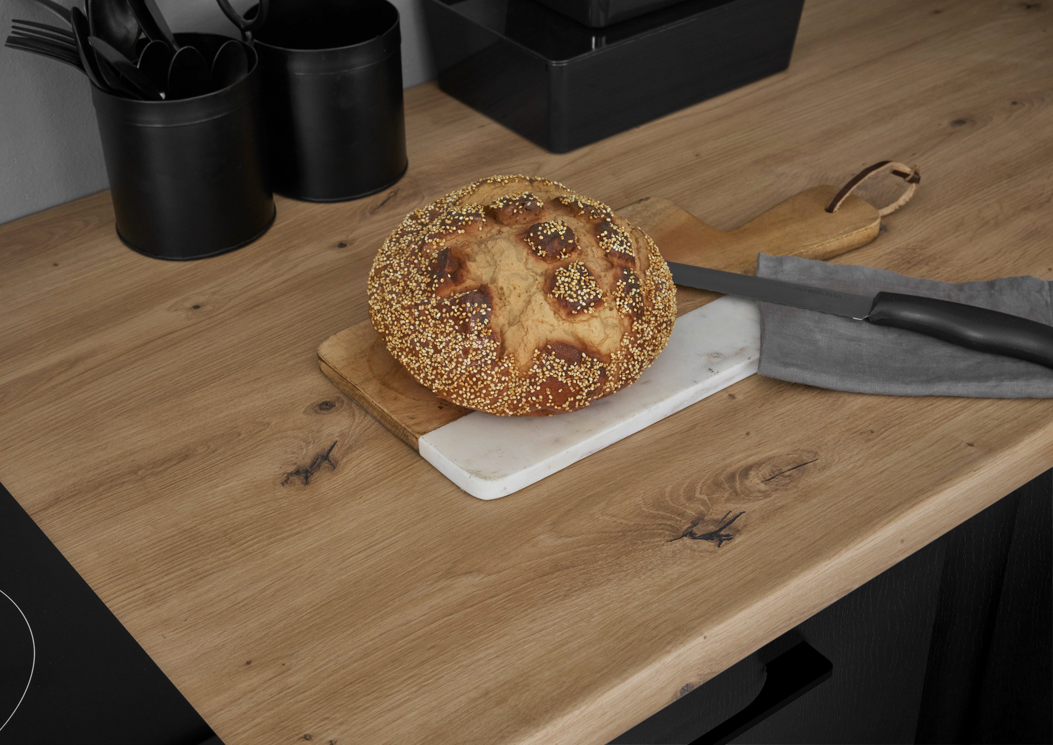 BASIC by Balculina Kücheninsel Turin, Breite 150cm