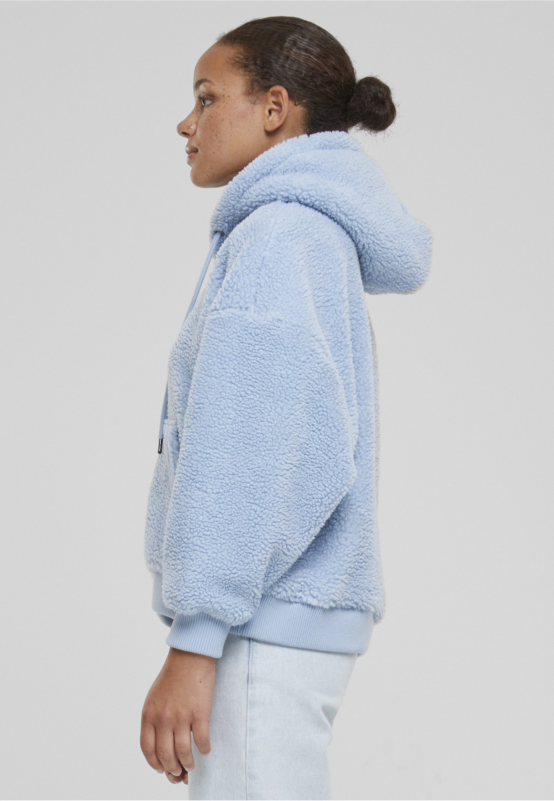Karl Kani Kapuzenpullover Karl Kani Damen KW233-041-2 KK Metal Signature Teddy Os Hoodie (1-tlg)