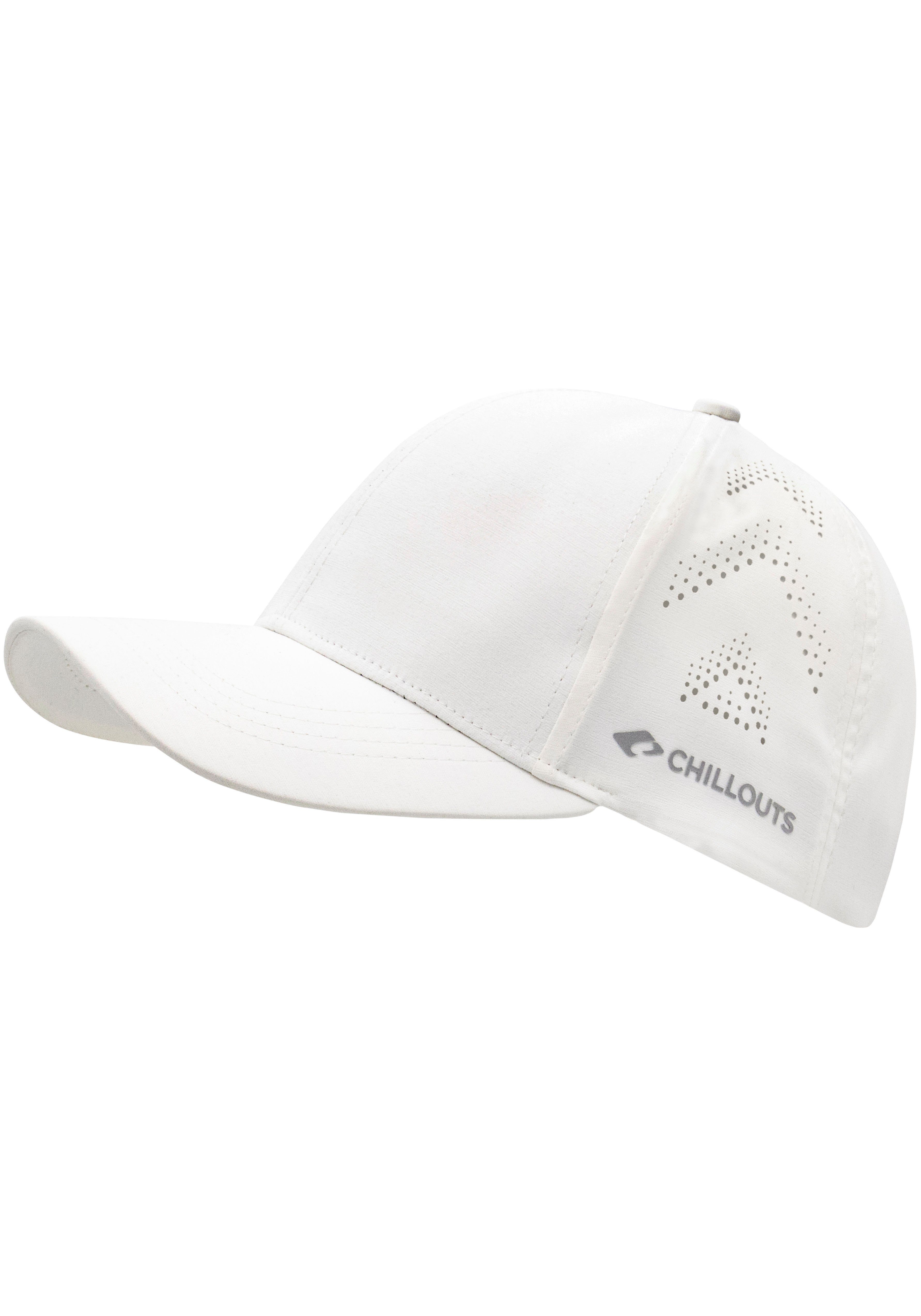 chillouts Hat, Philadelphia UPF50+ Cap Baseball weiß mit Klettverschluß, Cap