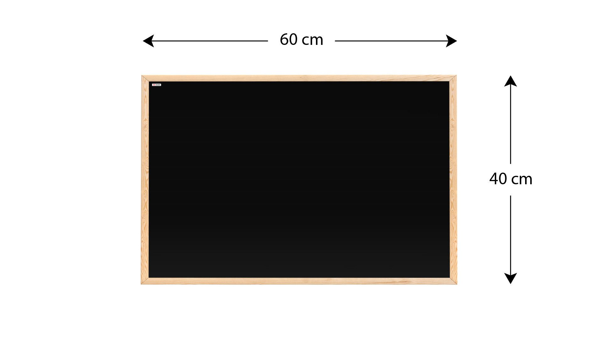 ALLboards Tafel Schwarze Magnetische Kreidetafel Naturholzrahmen günstig online kaufen