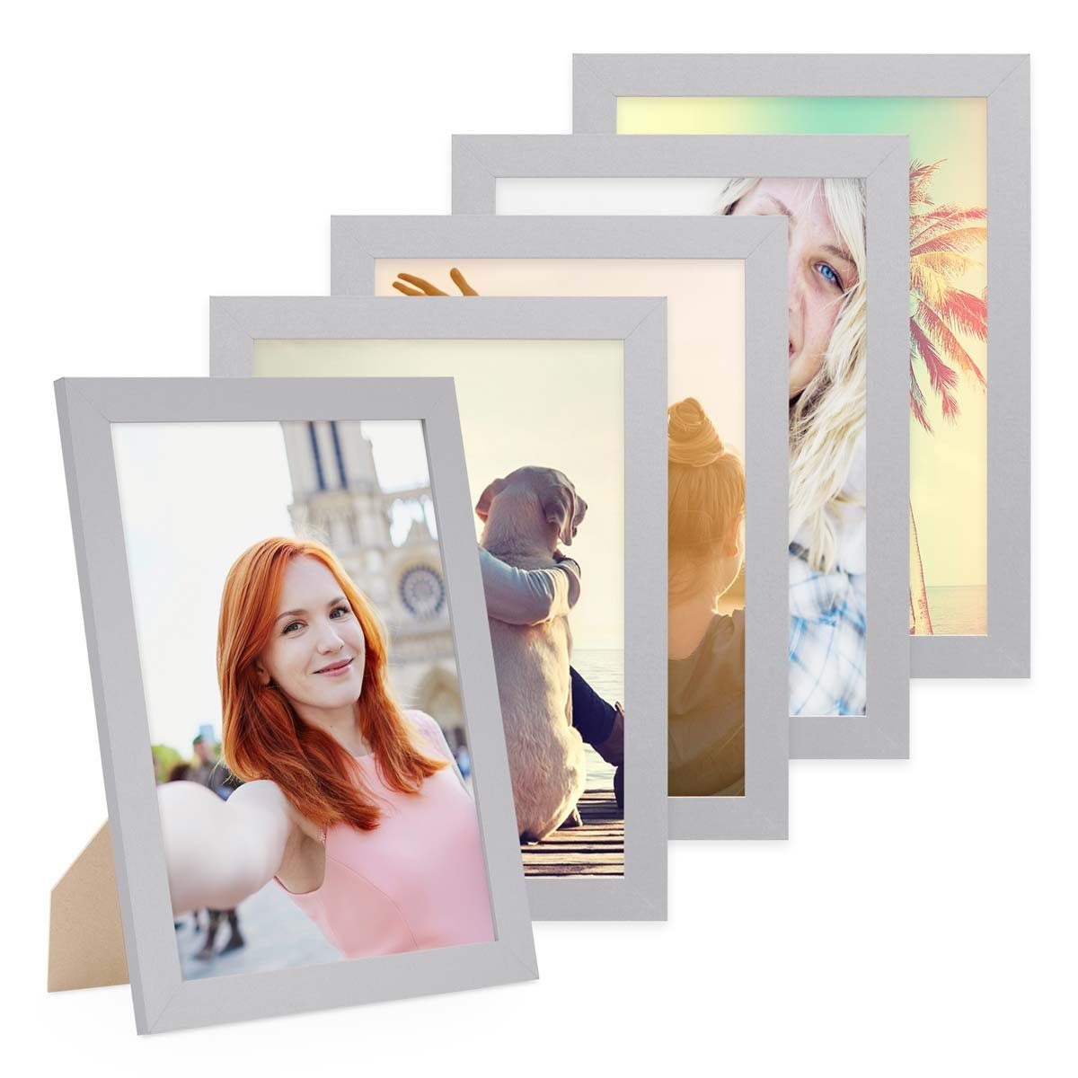 PHOTOLINI Bilderrahmen 5er Set breite Rahmen, günstig online kaufen