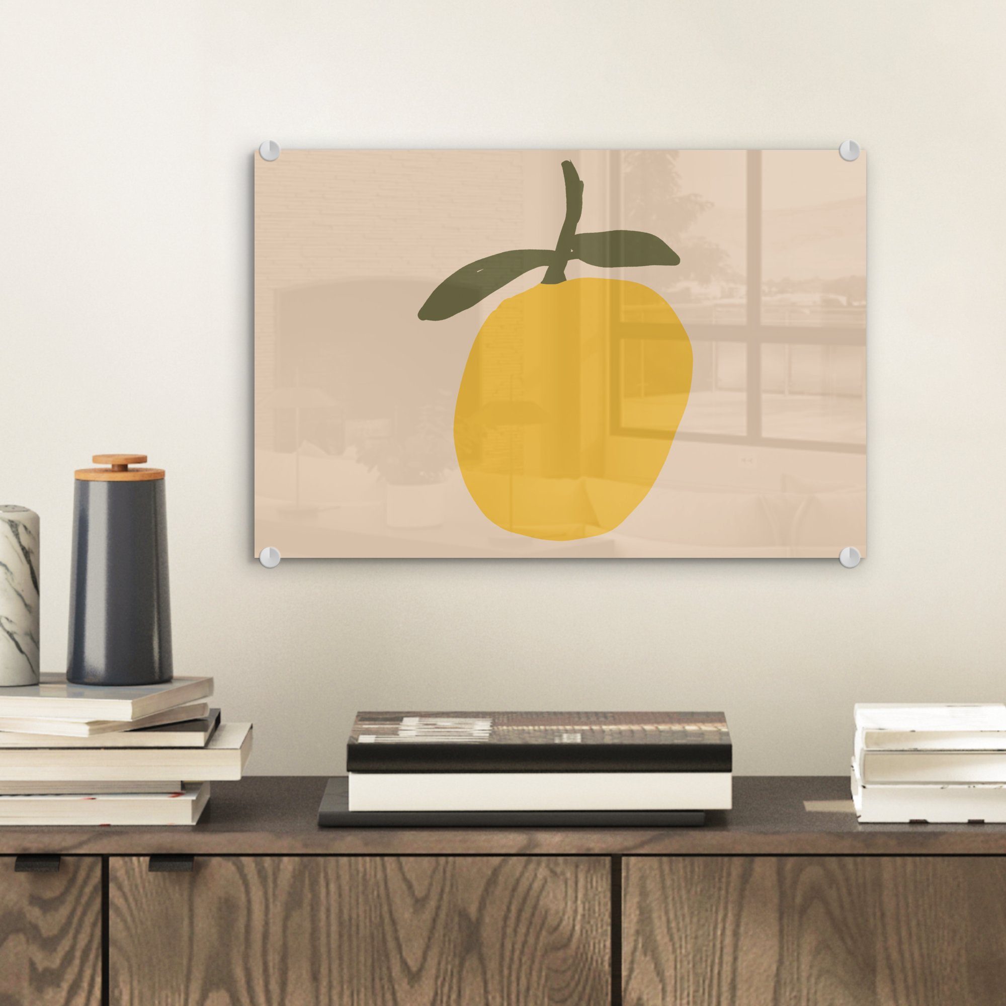 MuchoWow Acrylglasbild Obst - Abstrakte Kunst günstig online kaufen