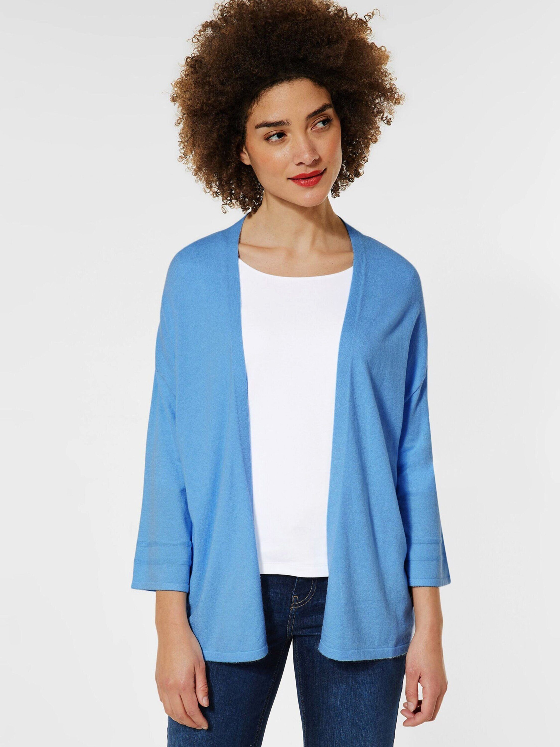 sublime Details blue Strickjacke STREET Plain/ohne (1-tlg) ONE