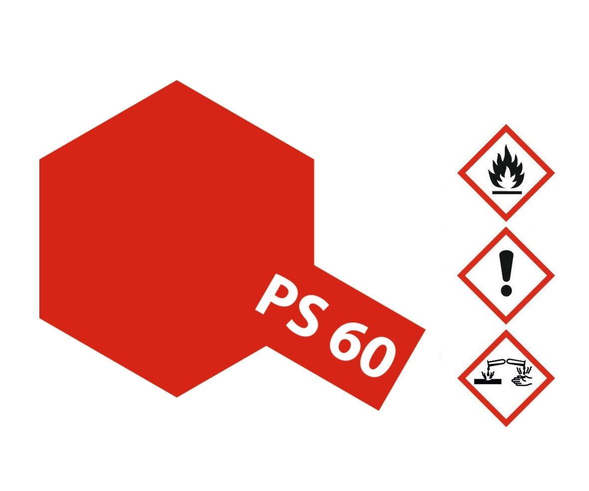 Tamiya Sprühfarbe Tamiya PS-60 Hell Mica Rot (Glimmer) Sprühfarbe 100ml für Polycarbona