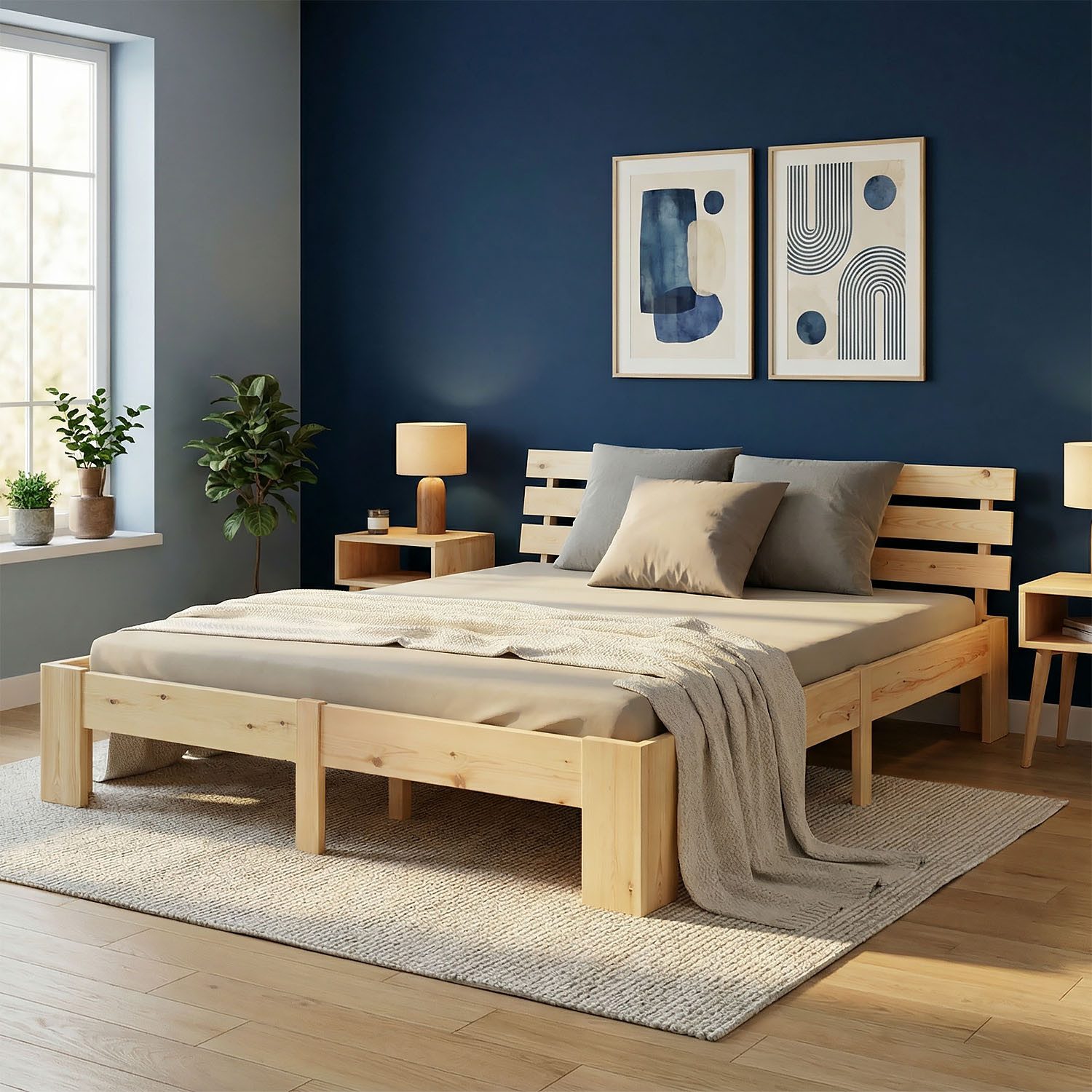 Massivholz Betten 180x200 mit Lattenrost online kaufen