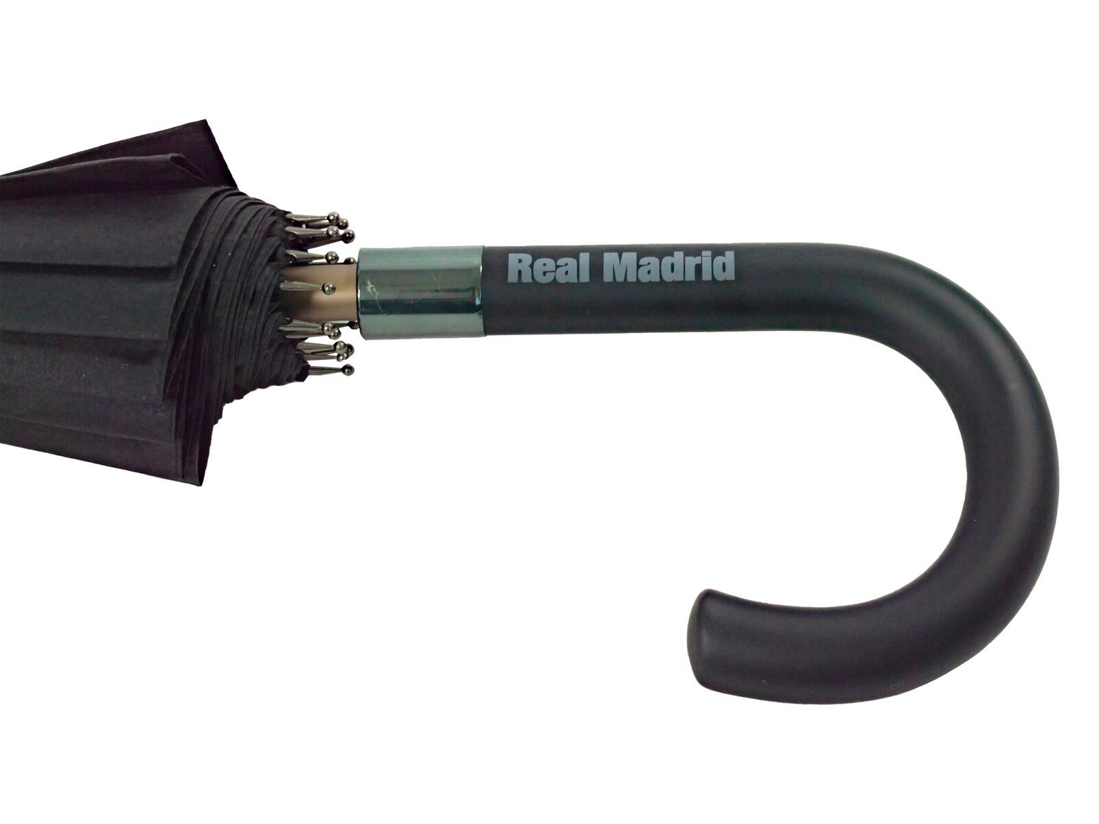 Real Madrid Stockregenschirm 111 × 94 × 94 cm mit 16 Streben stabiler Schirm für Wind und Regen