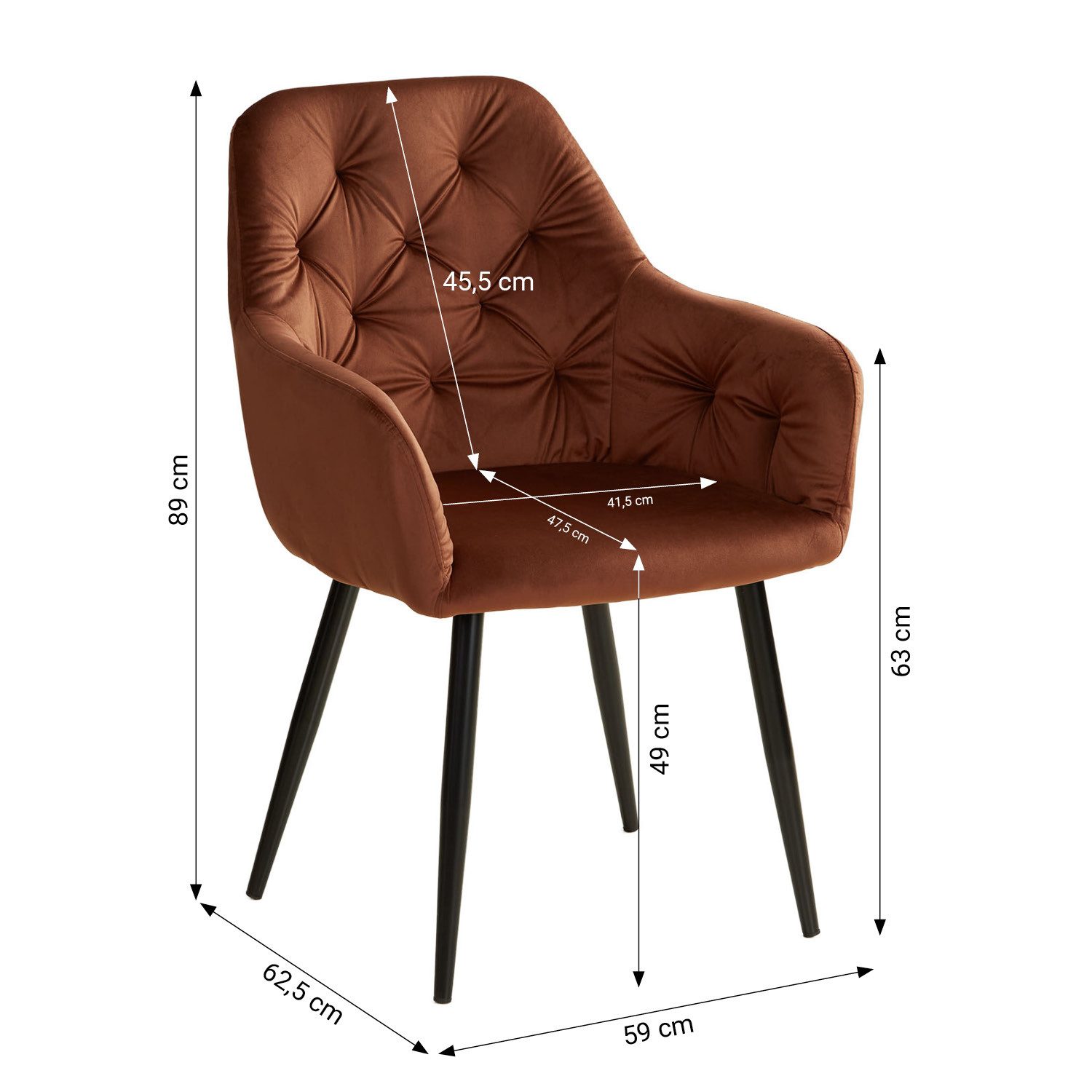 Homestyle4u Essgruppe Esstisch 90x160 bis 90x200 erweiterbar mit 4 Stühle Braun Samt Weiß, (Set, Esszimmergruppe 5 teilig, 5-tlg., Esszimmergruppe 5 teilig, Set/Komplettset), Shabby