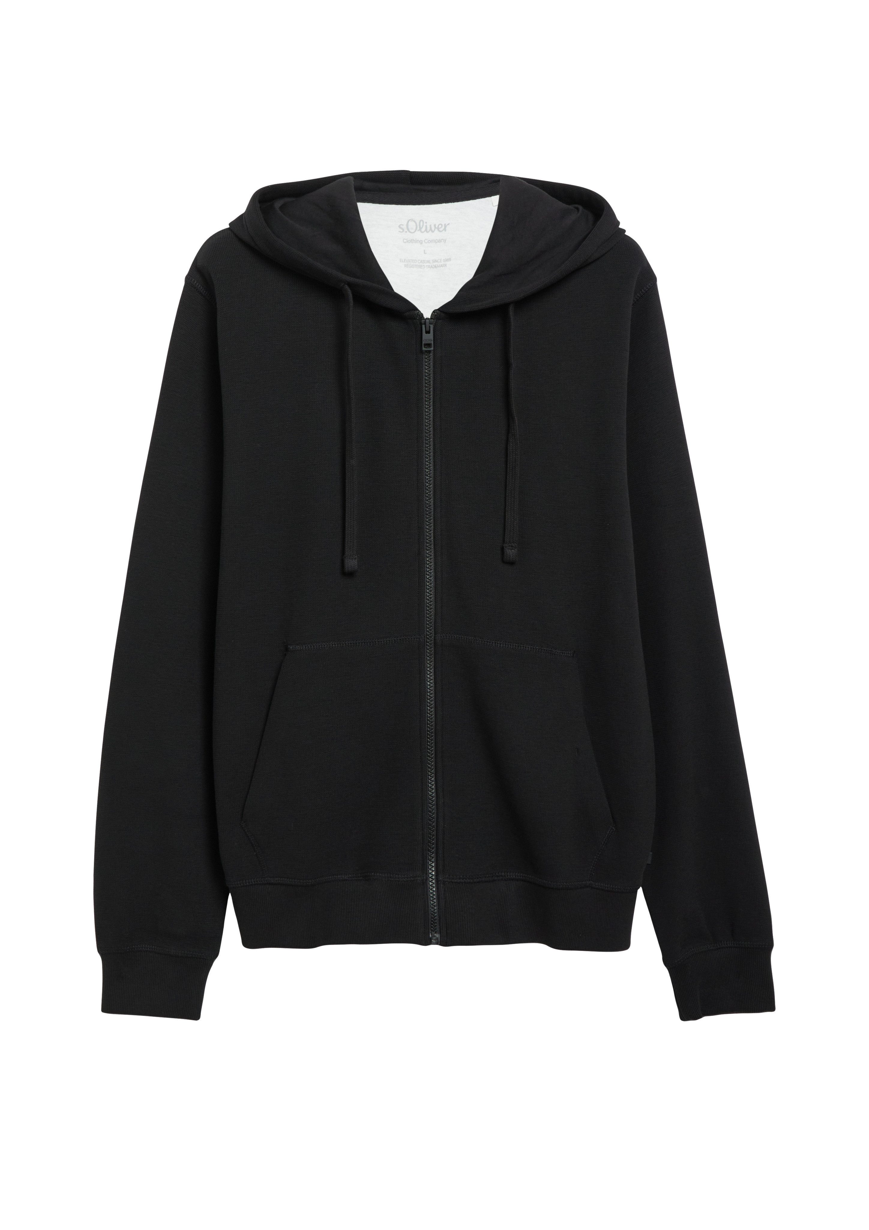 s.Oliver Kapuzensweatshirt Sweatjacke mit Kapuze – Bild 3 von 4