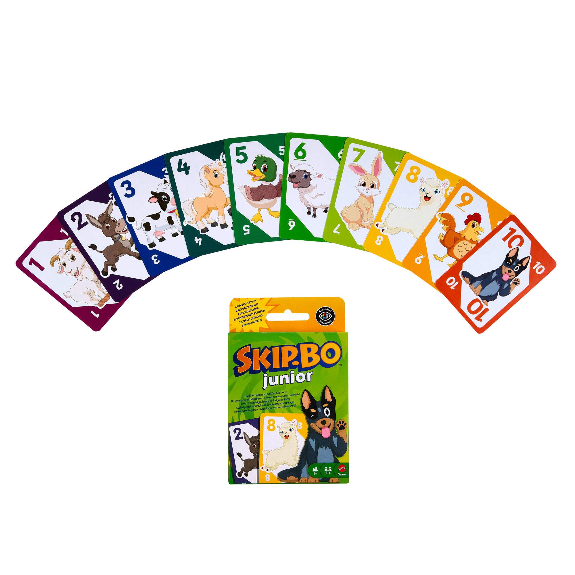 Mattel games Spiel Skip-Bo Junior (Refresh), Kinderspiel
