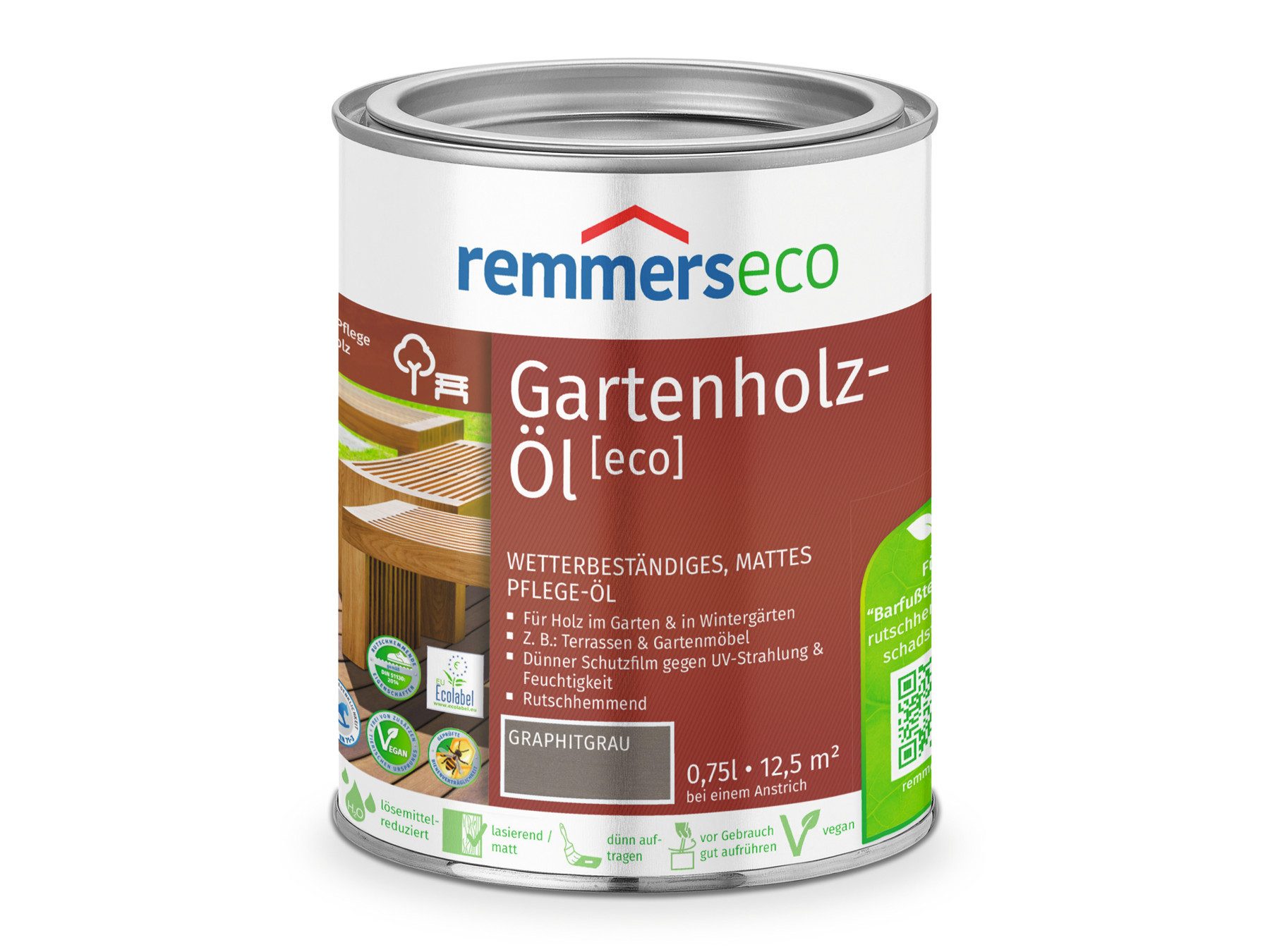 Remmers Ölfarbe Patina-Öl [eco] graphitgrau 0,75 Liter