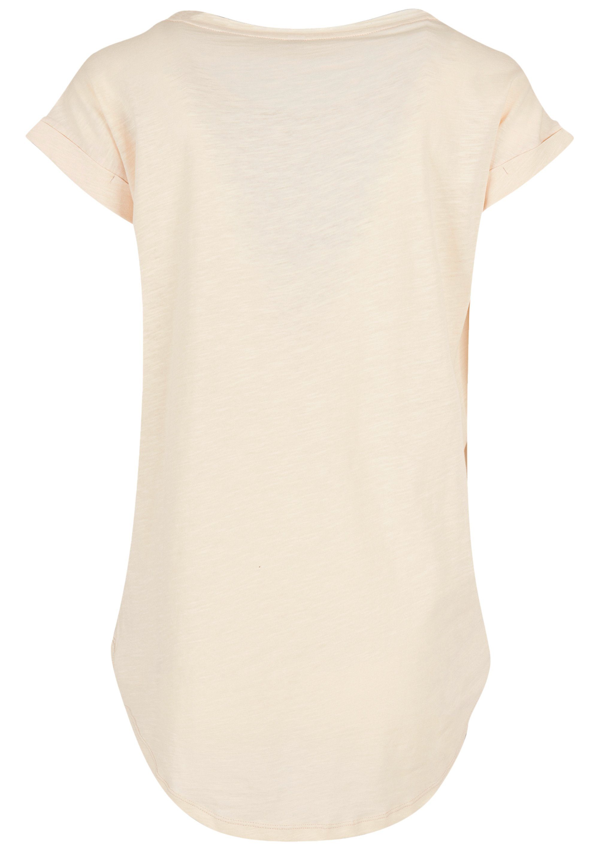 Print, F4NT4STIC Hinten Pixel Damen lang 23 T-Shirt extra geschnittenes T-Shirt pink
