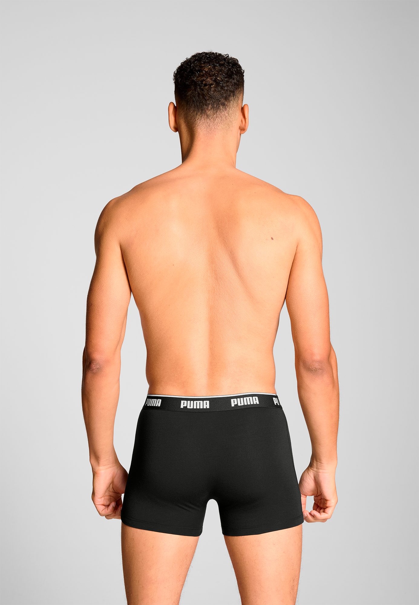 PUMA Boxershorts PUMA MEN EVERYDAY BASIC BOXERS 3P (3er Pack) Komfortabler elastischer Logobund