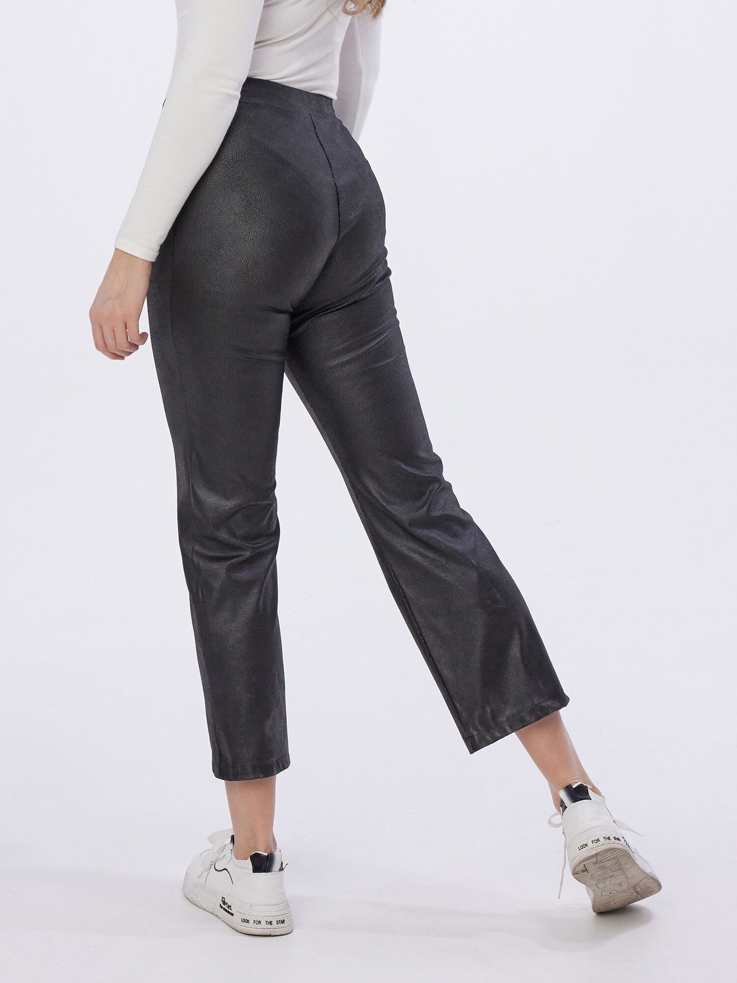 MONACO blue Lederimitathose Leggings koerpernah in Zigarettenform günstig online kaufen