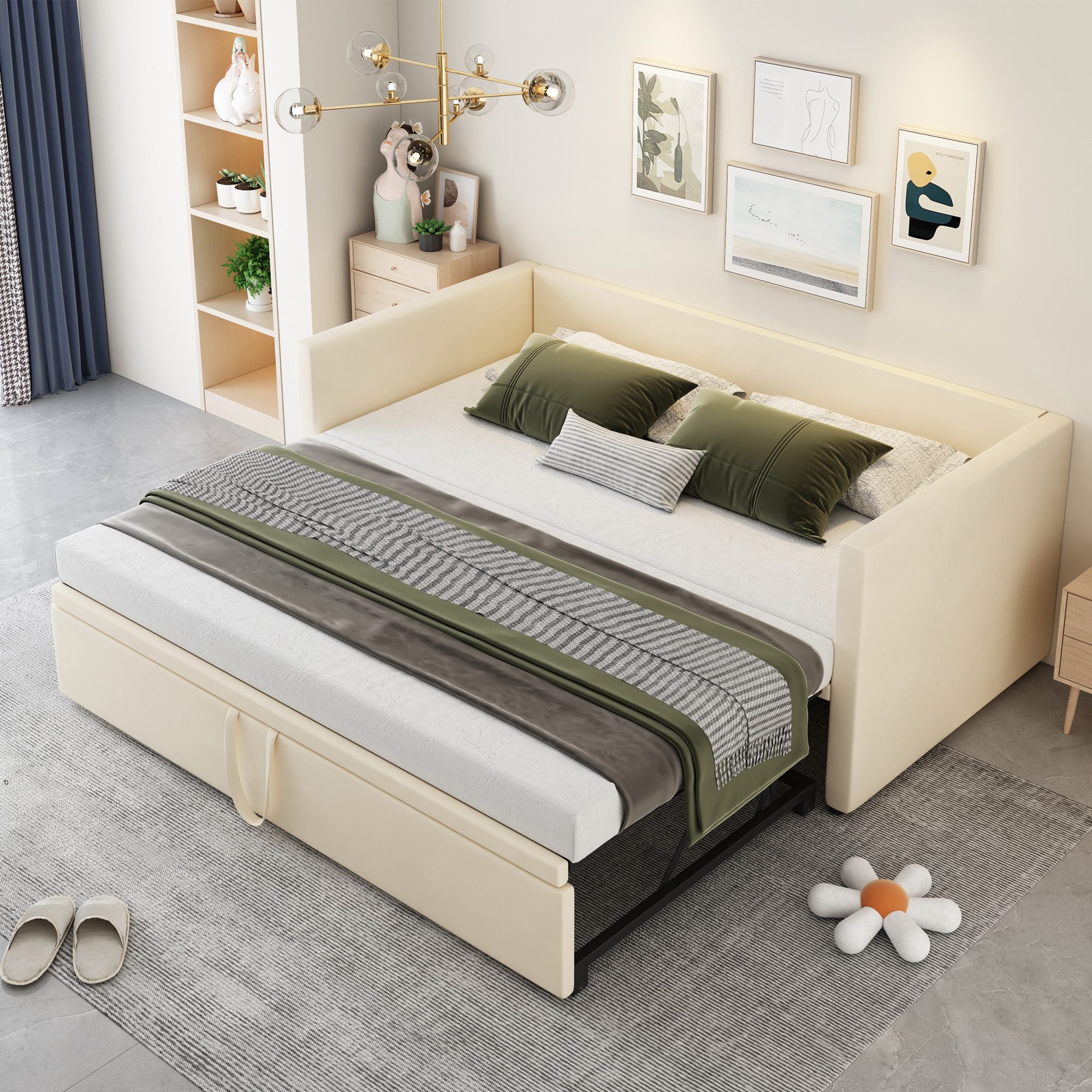 HAUSS SPOLE Schlafsofa 90/180x200cm Ausziehbares Schlafsofa günstig online kaufen