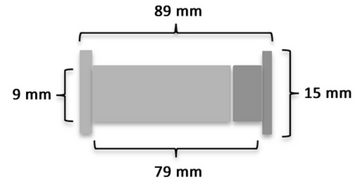Kai Wiechmann Schraube Ersatzteile Teakmöbel Hülsenschraube 89 mm als Qualitätsschraube, (1 St), massive 3-teilige Messingschraube für Gartenmöbel