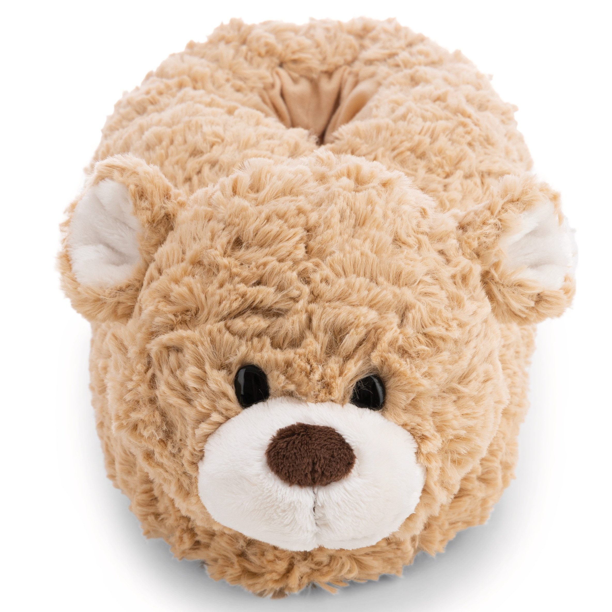 Nici Kuscheltier Hausschuhe Bär Finni karamell Gr. 40 - 43 Plüschteddy Stoffschuhe