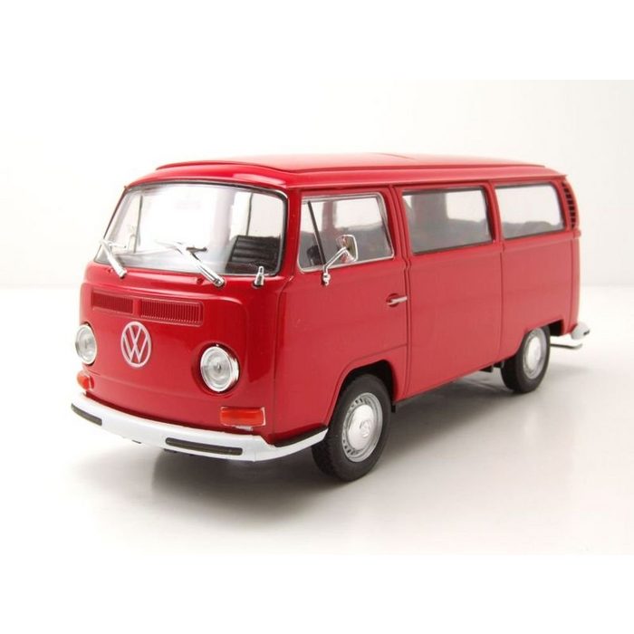 Welly Modellauto VW T2 Bus 1972 rot Modellauto 1:24 Welly Maßstab 1:24
