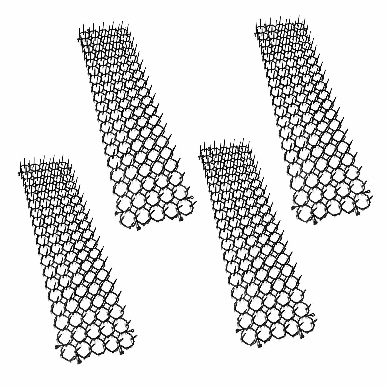 Tierabwehr-Attrappe Dornengitter Tiervertreiber Katzenabwehr Marderschutz Katzenschreck Tierschreck Katzen Marder Hunde Tierschreck Spikes, (4-St), mit je 50 cm