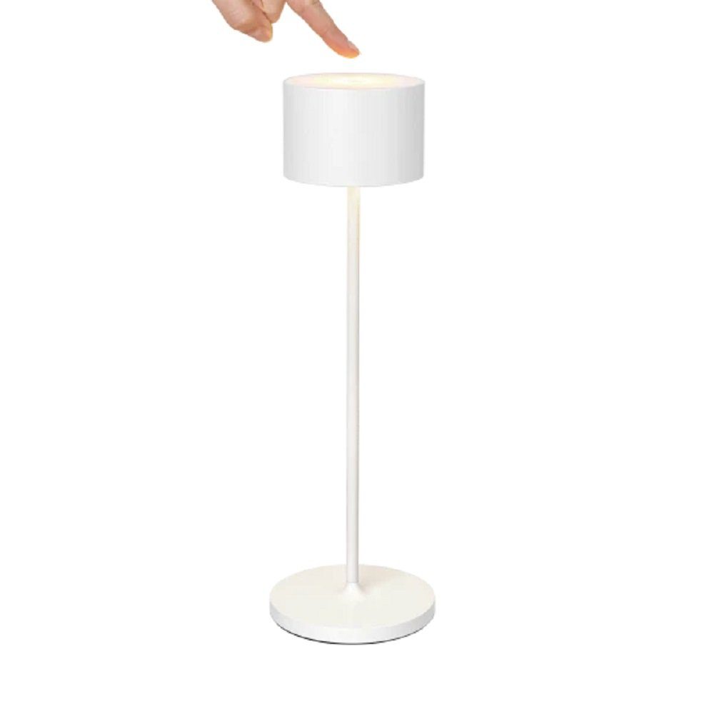 blomus Schreibtischlampe Mobile Helligkeitfunktion, White LED LEDLeuchte Alumin, Stehleuchte Tischleuchte FAROL LEDLampe