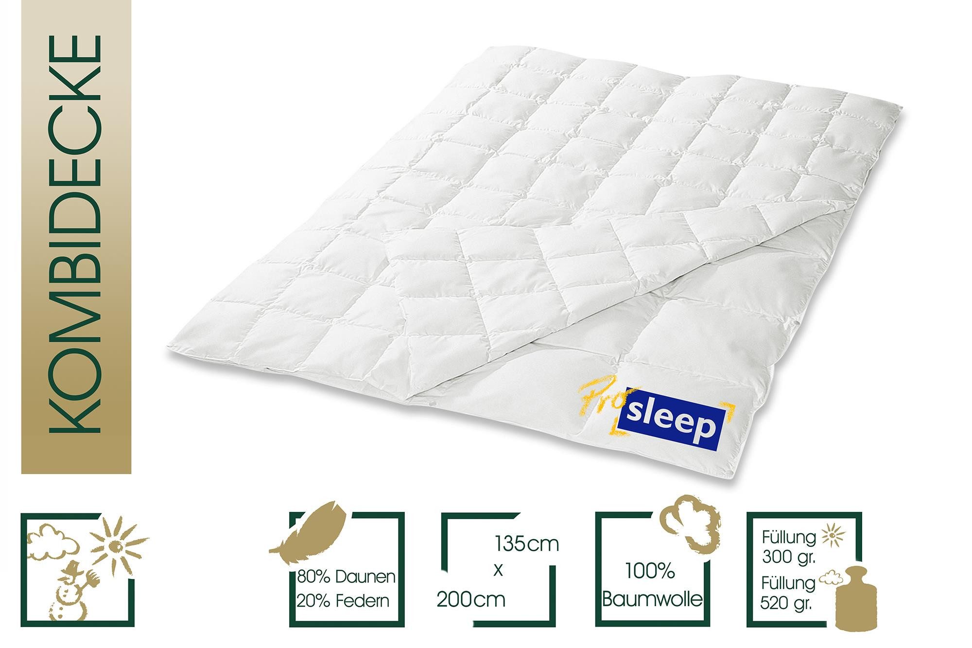 HANSKRUCHEN Daunenbettdecke Pro Sleep, Füllung: 80% günstig online kaufen