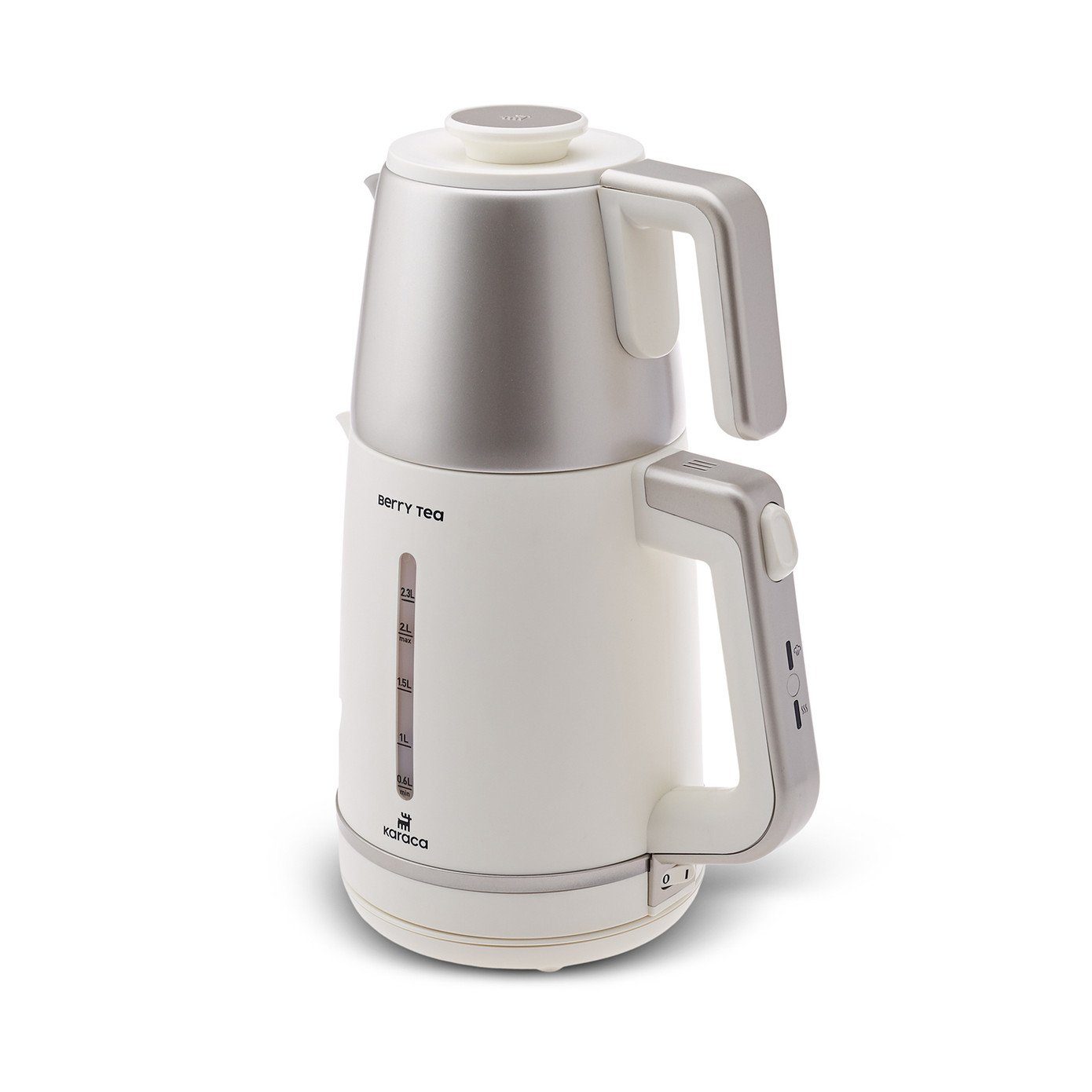 Karaca Wasser-/Teekocher Karaca Berry Tea Xl Cay Maker Mulberry mit Teekanne aus Stahl