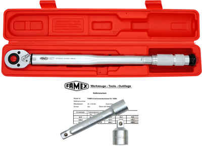 FAMEX Drehmomentschlüssel Drehmoment-Schlüssel-Set 3-tlg. (3 St), (3-tlg)30-210 Nm