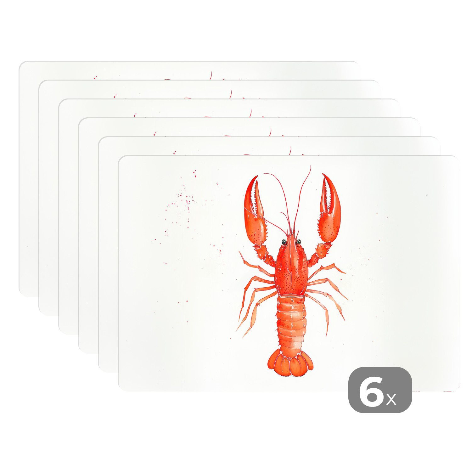 MuchoWow Platzset Hummer - Aquarell - günstig online kaufen