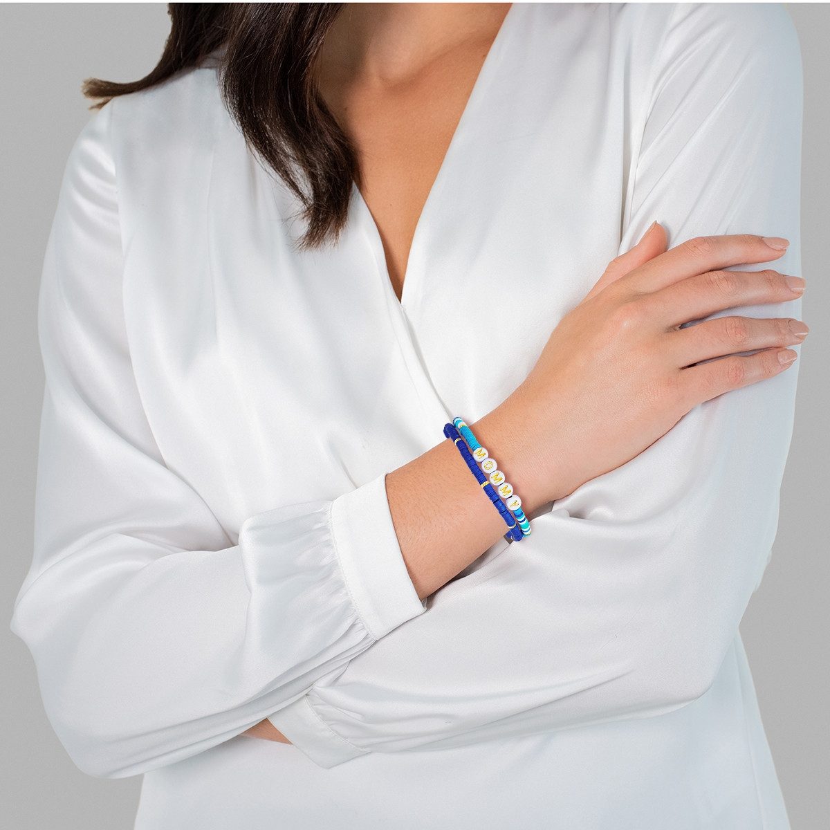 Yokoamii Perlenarmband Set: Y145 (2-tlg), 2er Set Armbänder