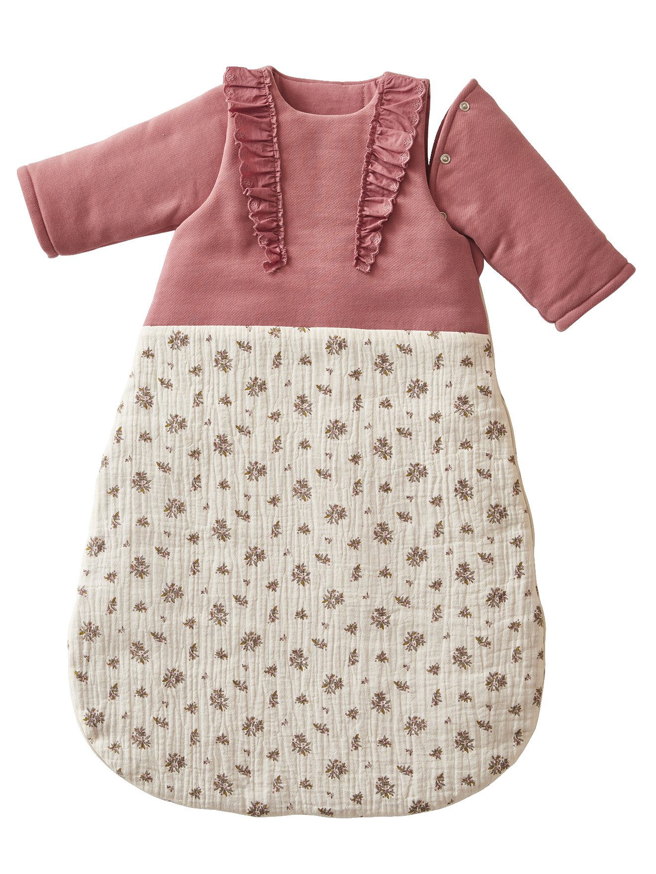 vertbaudet Babyschlafsack Baby Winterschlafsack, Ärmel abnehmbar LANDHAUS, günstig online kaufen