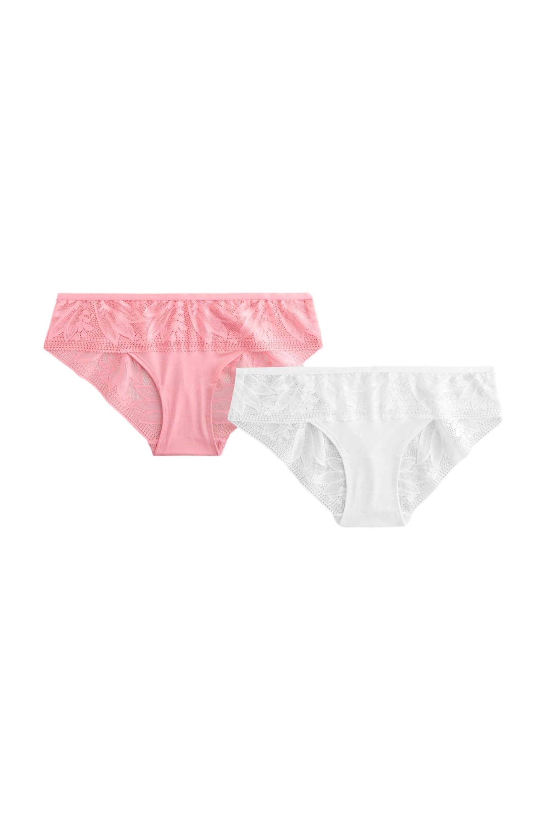 Brasilslip Brasil-Slips aus Mikrofaser und Spitze, 2er-Pack