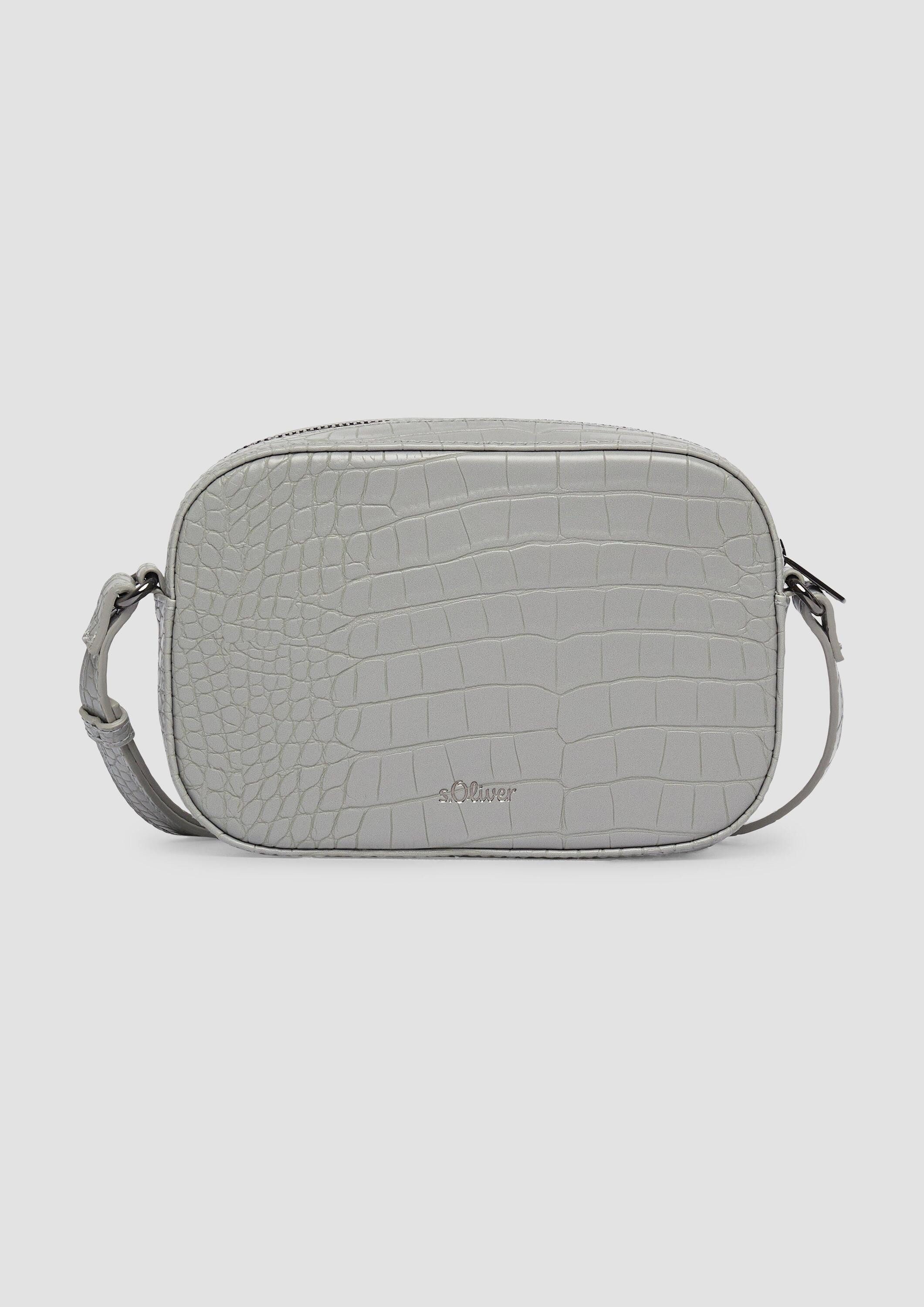 s.Oliver Umhängetasche Tasche, Camera-Bag in Kroko-Optik