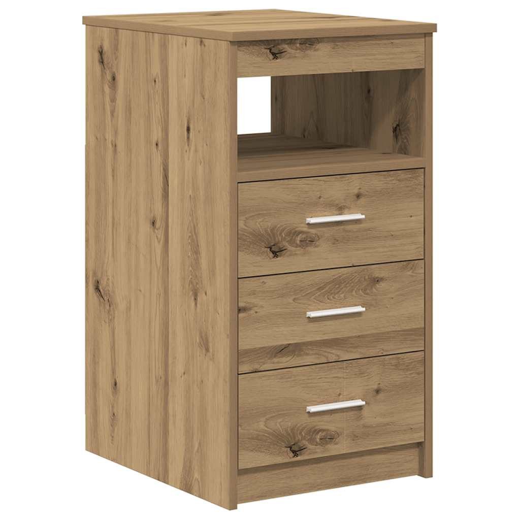 vidaXL Schreibtisch Schreibtisch mit Schrank Artisan Oak Engineered Wood (2-St) – Bild 5 von 5