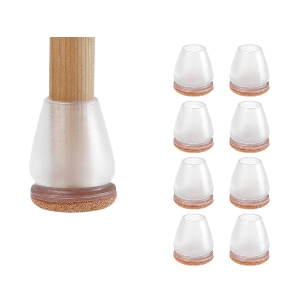 Coonoor Stuhlsocke Stuhlbein-Schoner mit Filz, Kratz- und Geräuschschutz für Böden, (set, 8 St), für quadratische und schräge Stuhlbeine