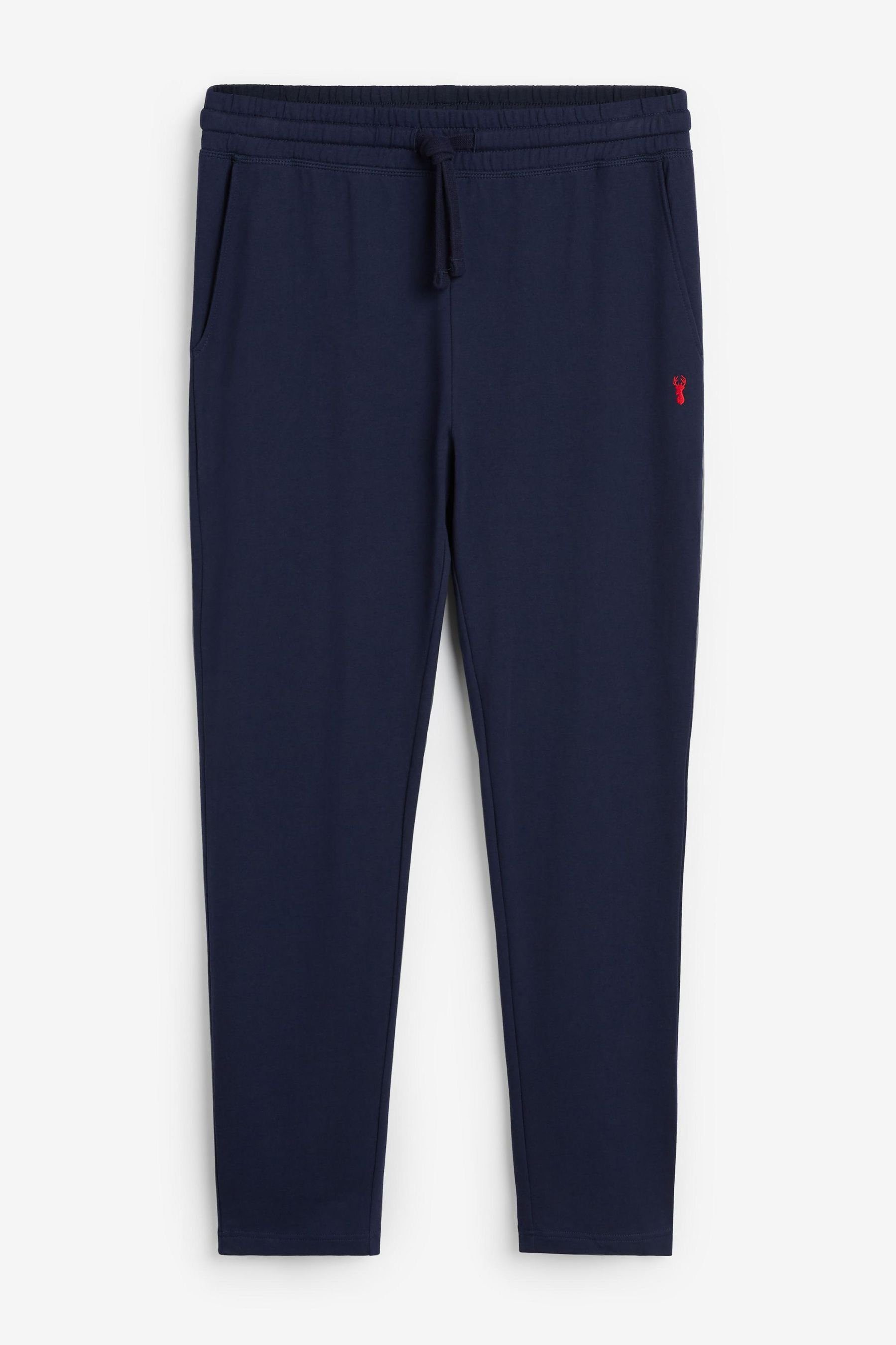 Next (1-tlg) Fit Blue Bündchen Navy Slim Loungewear Jogginghose Jogginghose ohne –