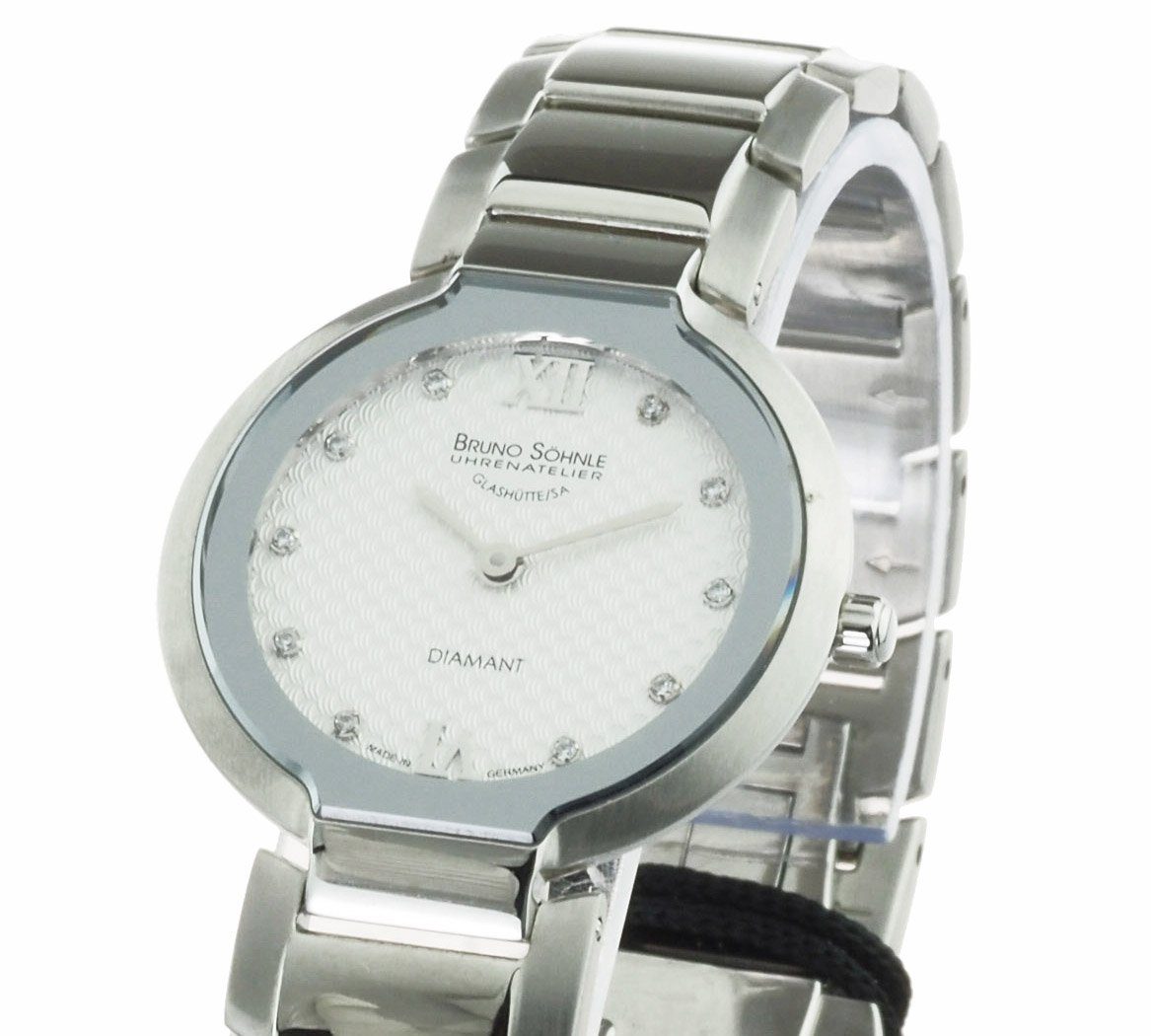 BRUNO SÖHNLE Quarzuhr Damen Uhr 17-13077-232 Всіgro Saphirglas Neu