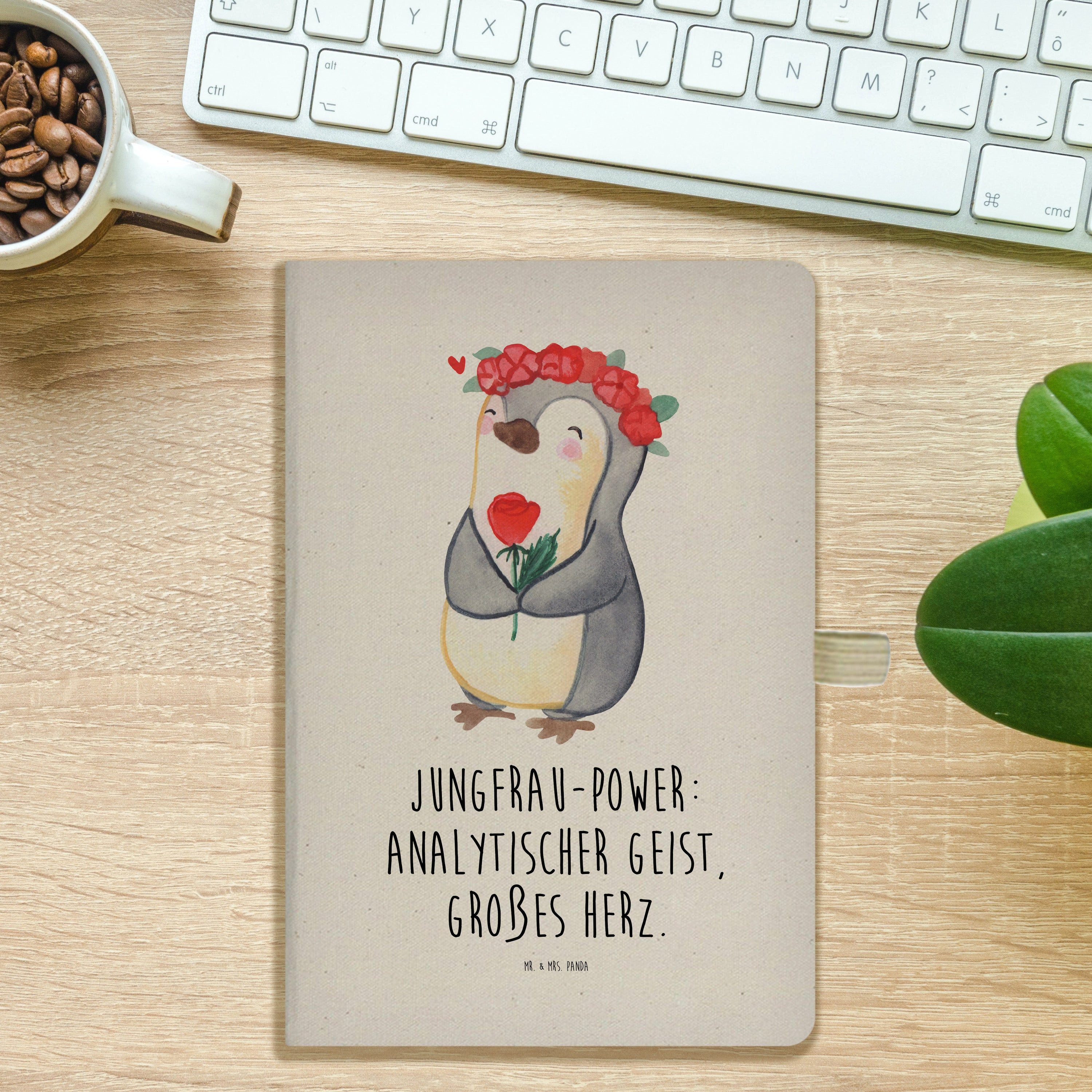 Thumbnail - Mr. & Mrs. Panda Notizbuch Jungfrau Astrologie - Transparent - Geschenk, Aszendent, Tierkreiszei Mr. & Mrs. Panda, Inspi...