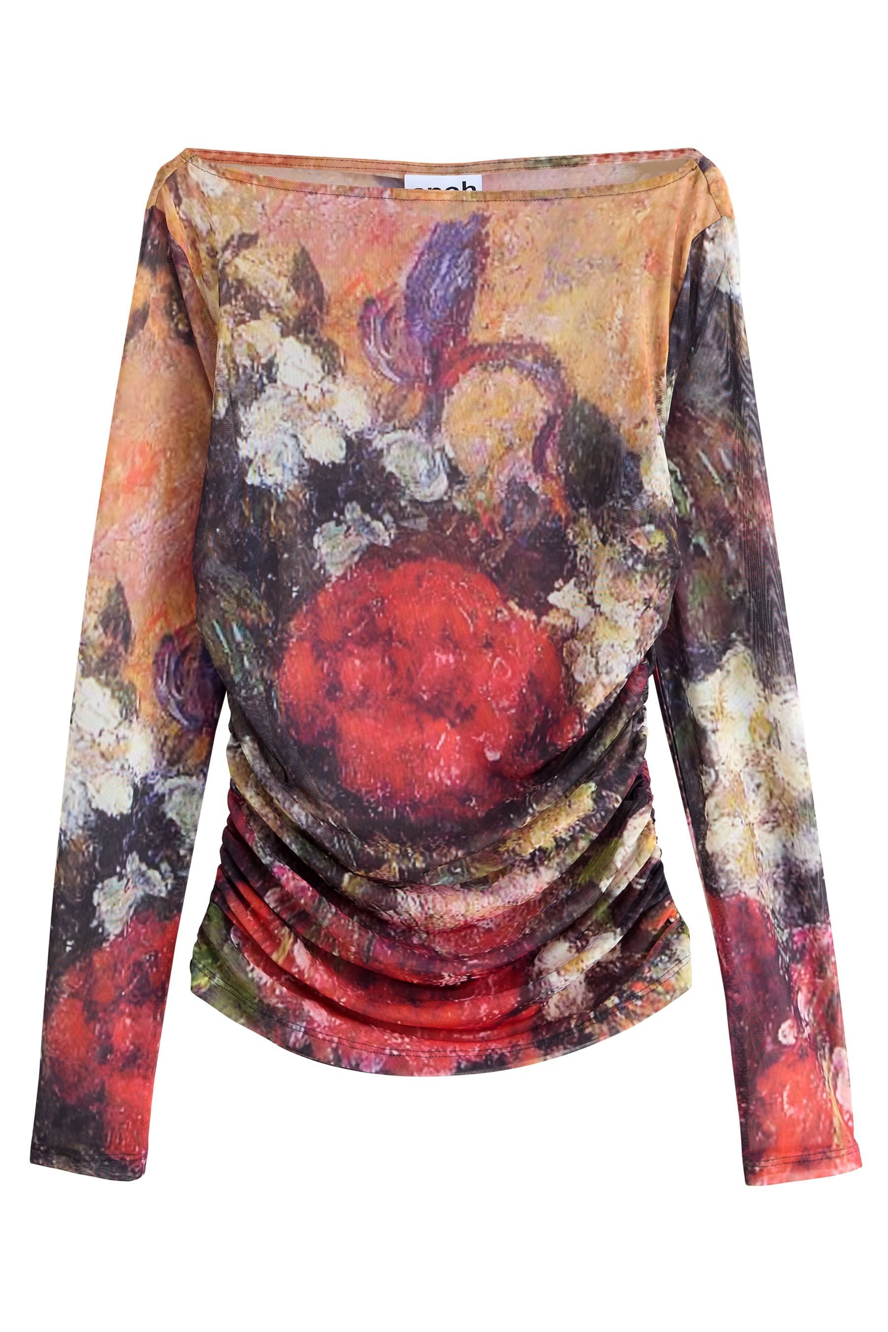 Next Langarmshirt Lindsey Cherek Waller Langarmoberteil mit Mesh (1-tlg)