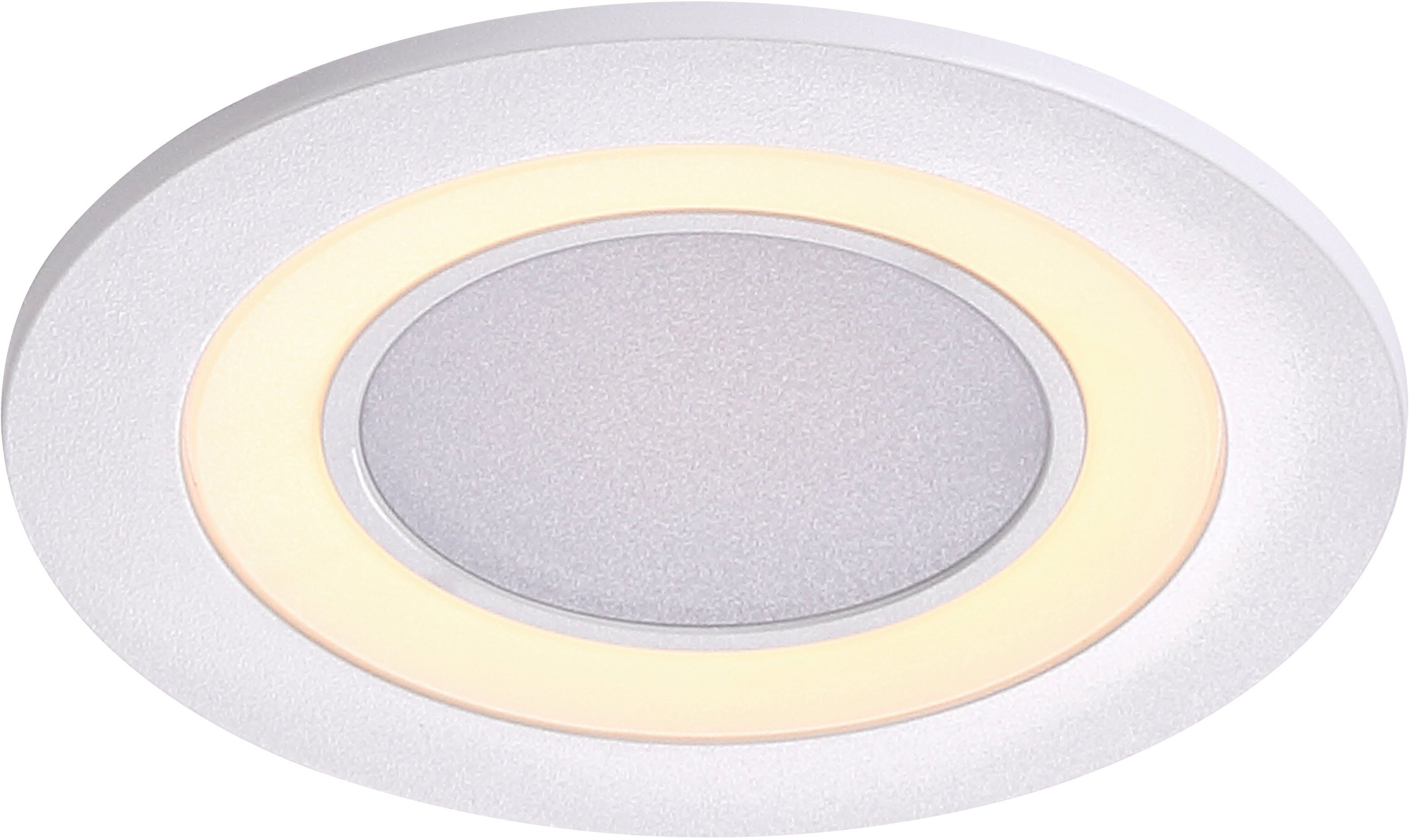Dimmer Einbaustrahler Warmweiß, LED fest Nordlux Einbauleuchte LED mit Clyde, integriertem integriert,