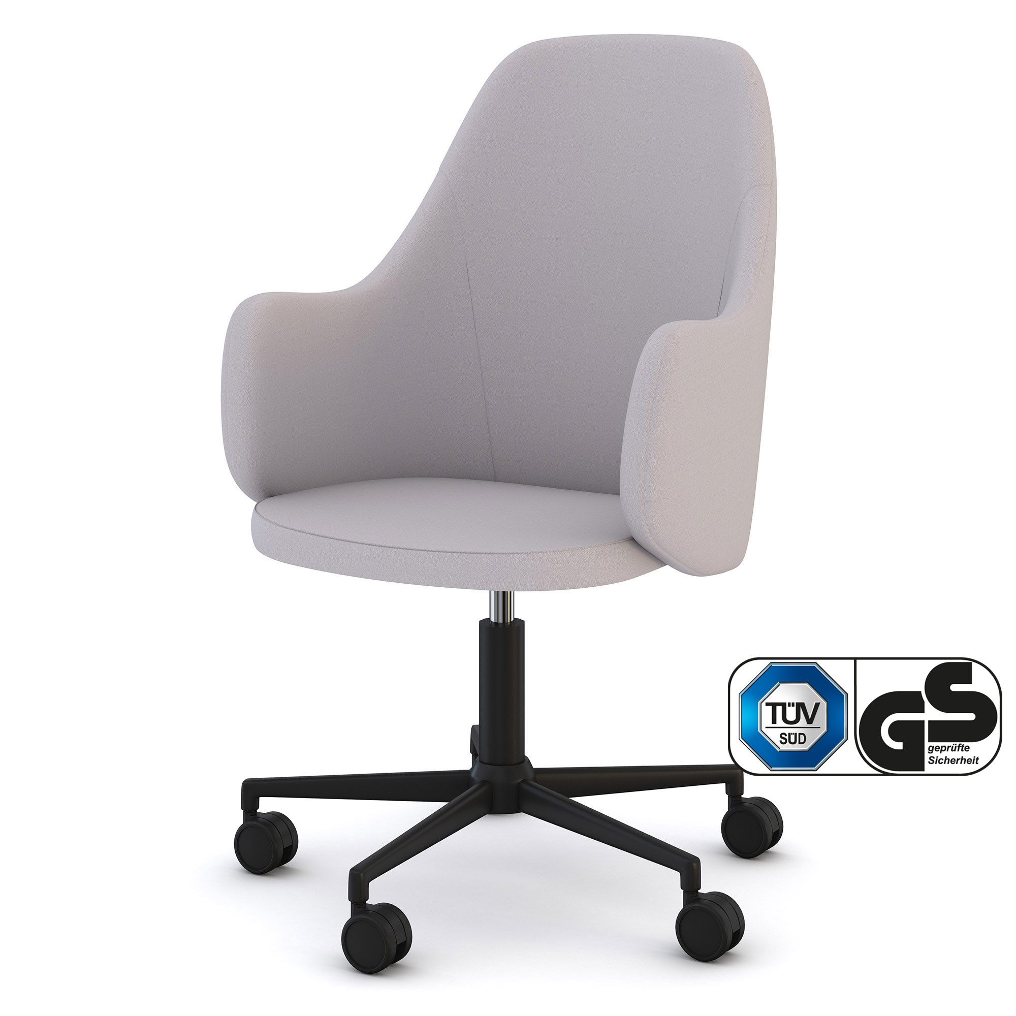 ASSMANN Büromöbel Bürostuhl Triest (Era - Forecast (CSE11) Era - Forecast (CSE11) Höhenverstellbar, Wippfunktion 5-Stern Untergestell Ergonomischer Polsterrücken verstellbar: 380 - 480 mm, fertig montiert, für Büro und Homeoffice), TÜV-zertifiziert