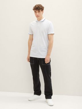 TOM TAILOR Denim Poloshirt Poloshirt mit Allover-Print